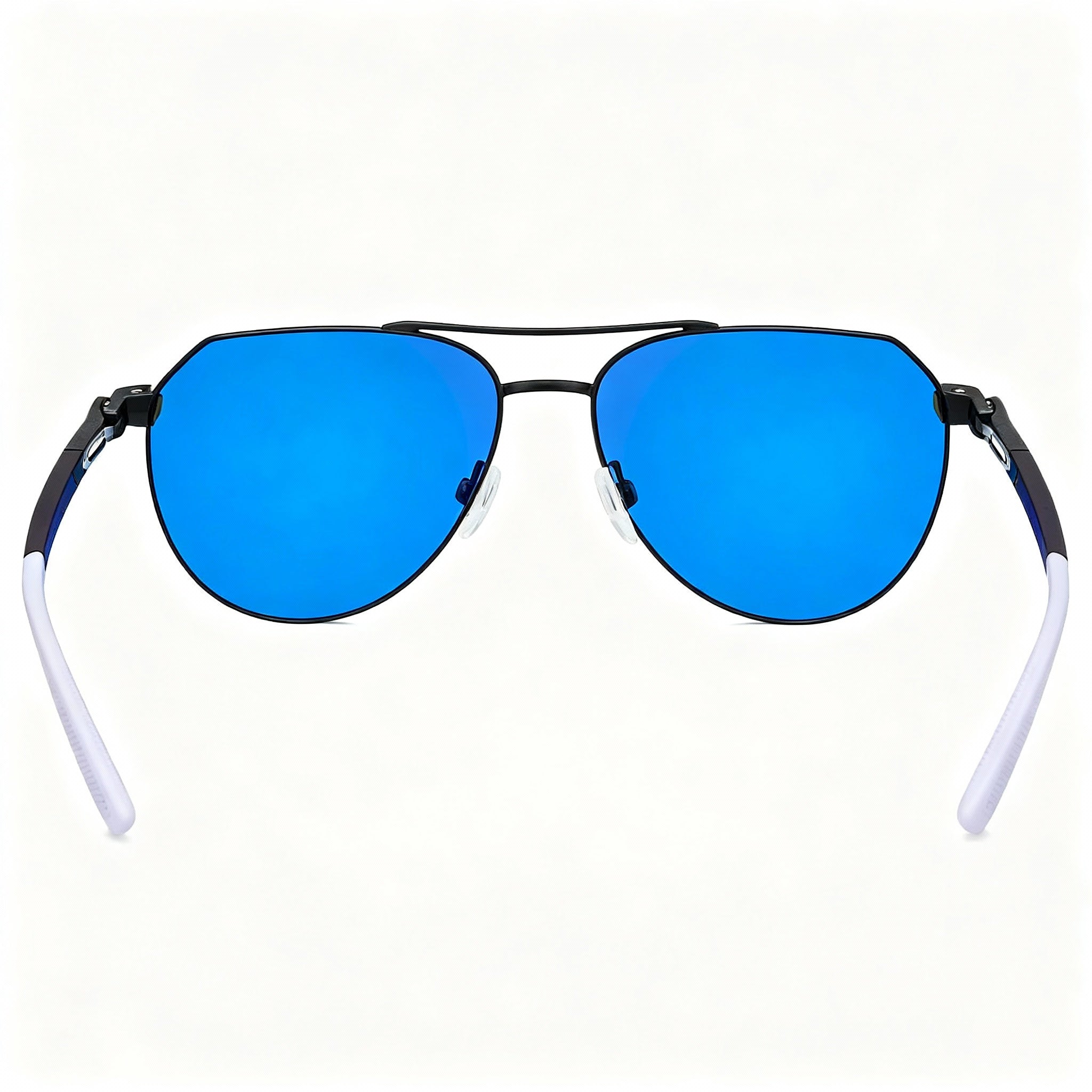 Nike CLUB NINE M DQ0924 Unisex Stainless Steel Wayfarers Non-Polarized Sunglasses Satin Black Grey Ultraviolet 60mm, Photo 4