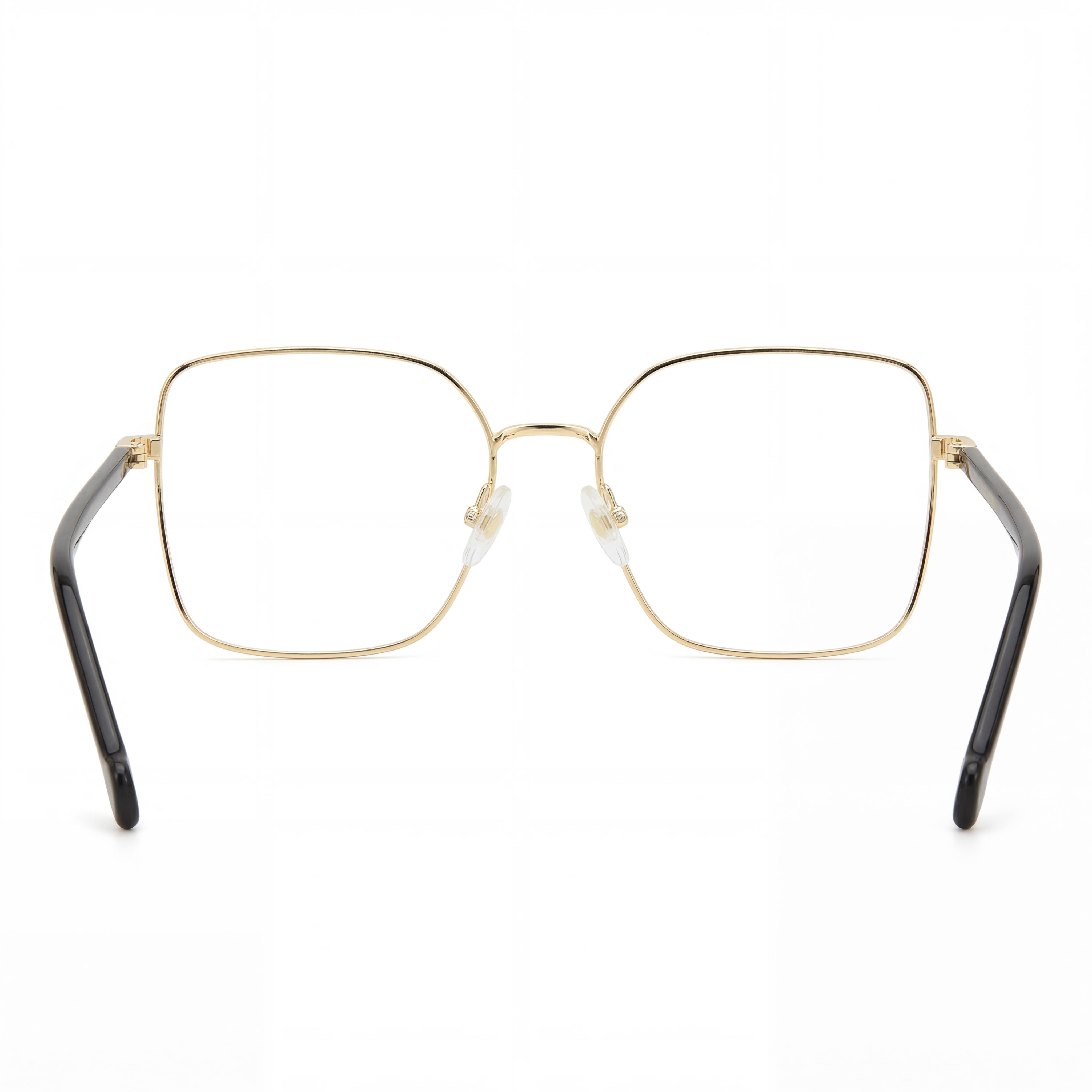 Gafas de sol Carolina Herrera Modern para mujer, de metal dorado y negro con lentes de plástico, 55 mm de ancho de lente, 17 mm de puente, 145 mm de patilla, Photo 3
