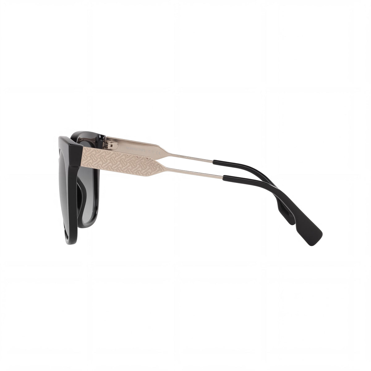 Gafas de sol BURBERRY evelyn be 4328 para mujer, montura de plástico negra, lentes degradadas grises, 100% protección UV, graduables, 52 mm, Photo 3
