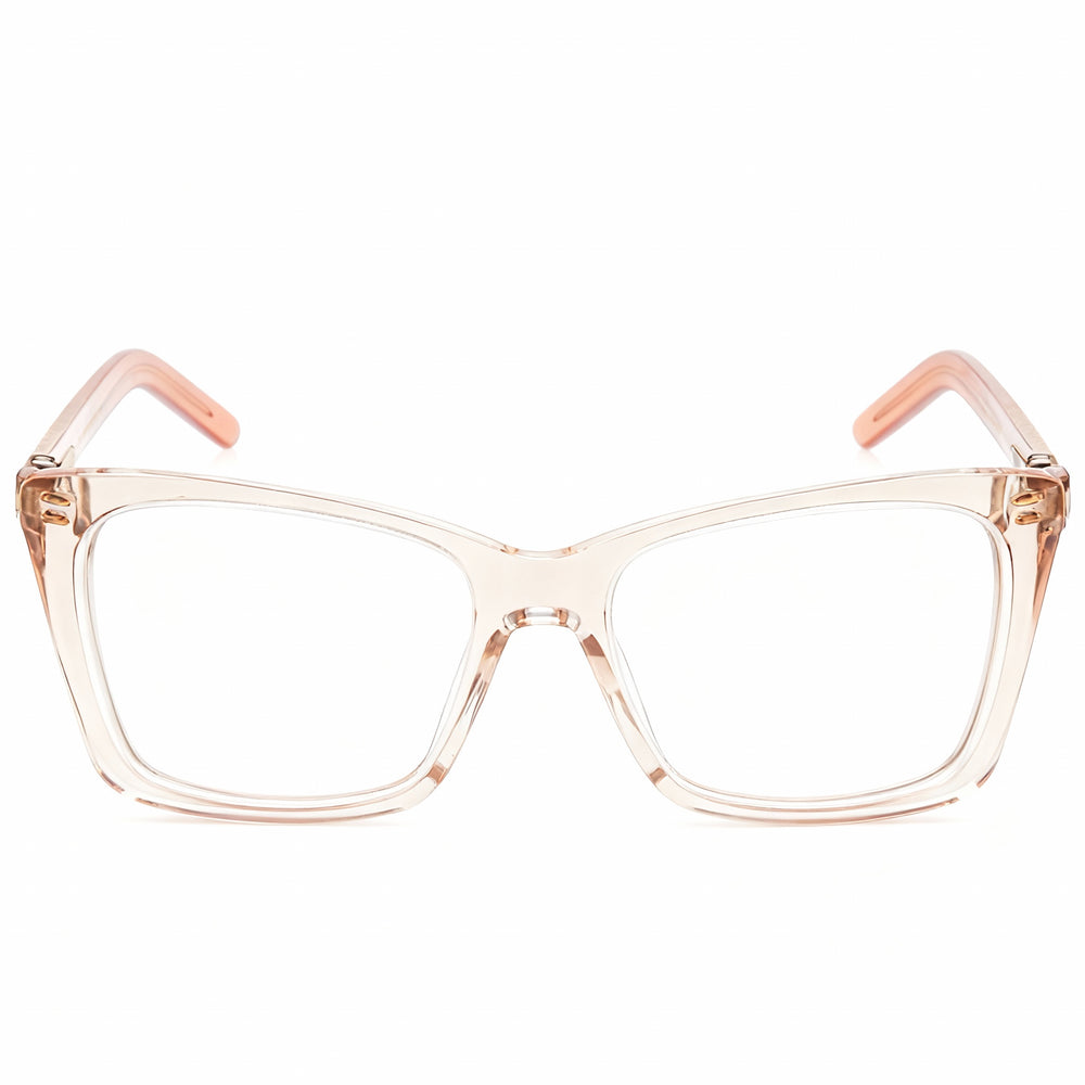 Marc Jacobs Marc 598 - Montura de gafas de plástico transparente en beige para mujer con lentes en beige anaranjado de 54 mm