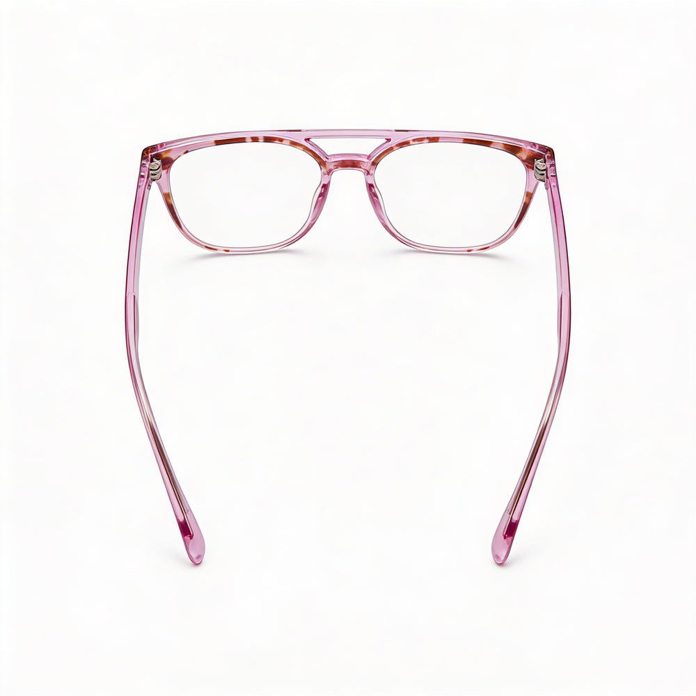 MCALLISTER Mc4533 Men’s Purple Tortoise Metal Frame Clear Polycarbonate Lens Eyewear 55-18-140