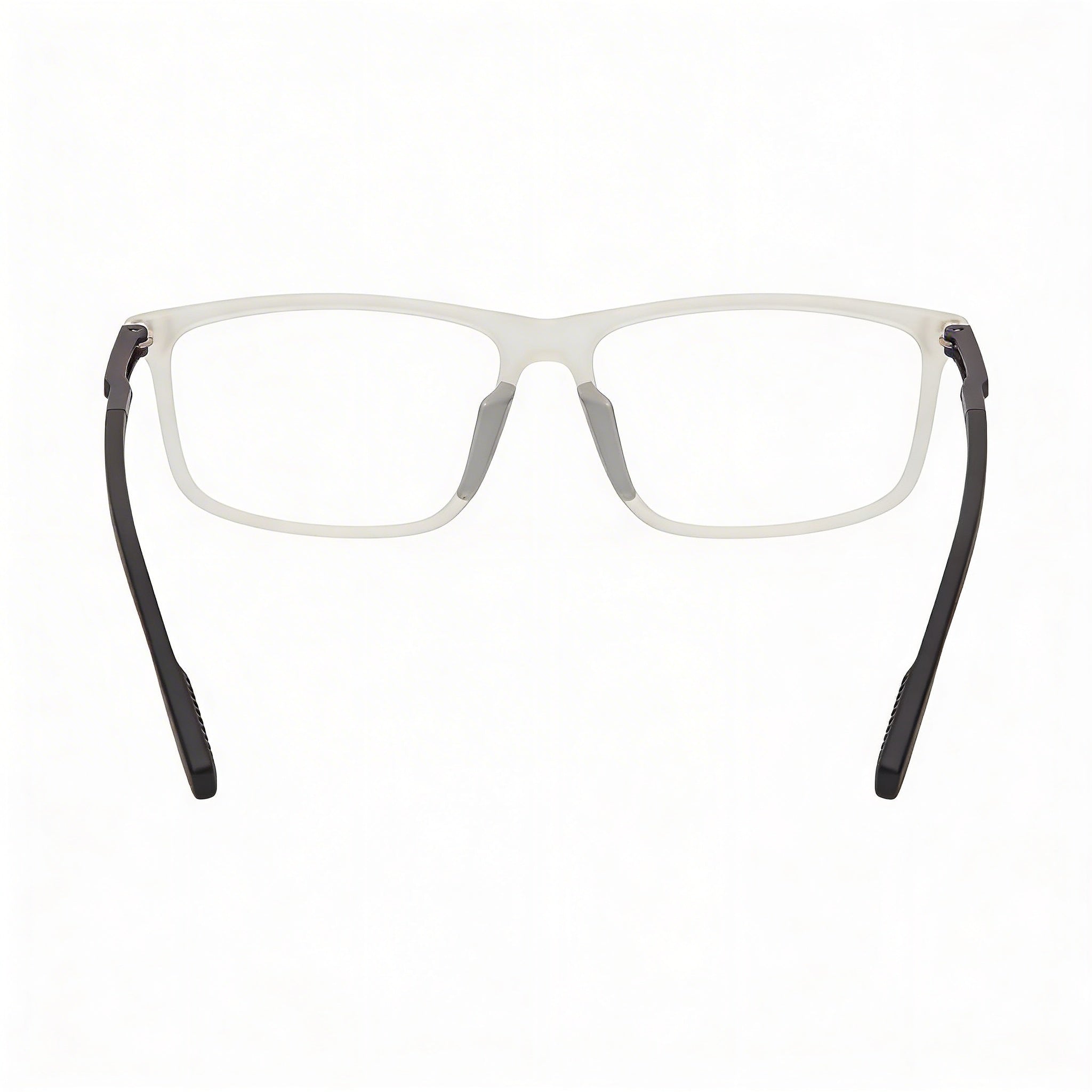 Adidas Gafas de Hombre Casuales Brillantes Grises Montura de Plástico Lente Transparente No Polarizadas 55-15-145, Photo 2