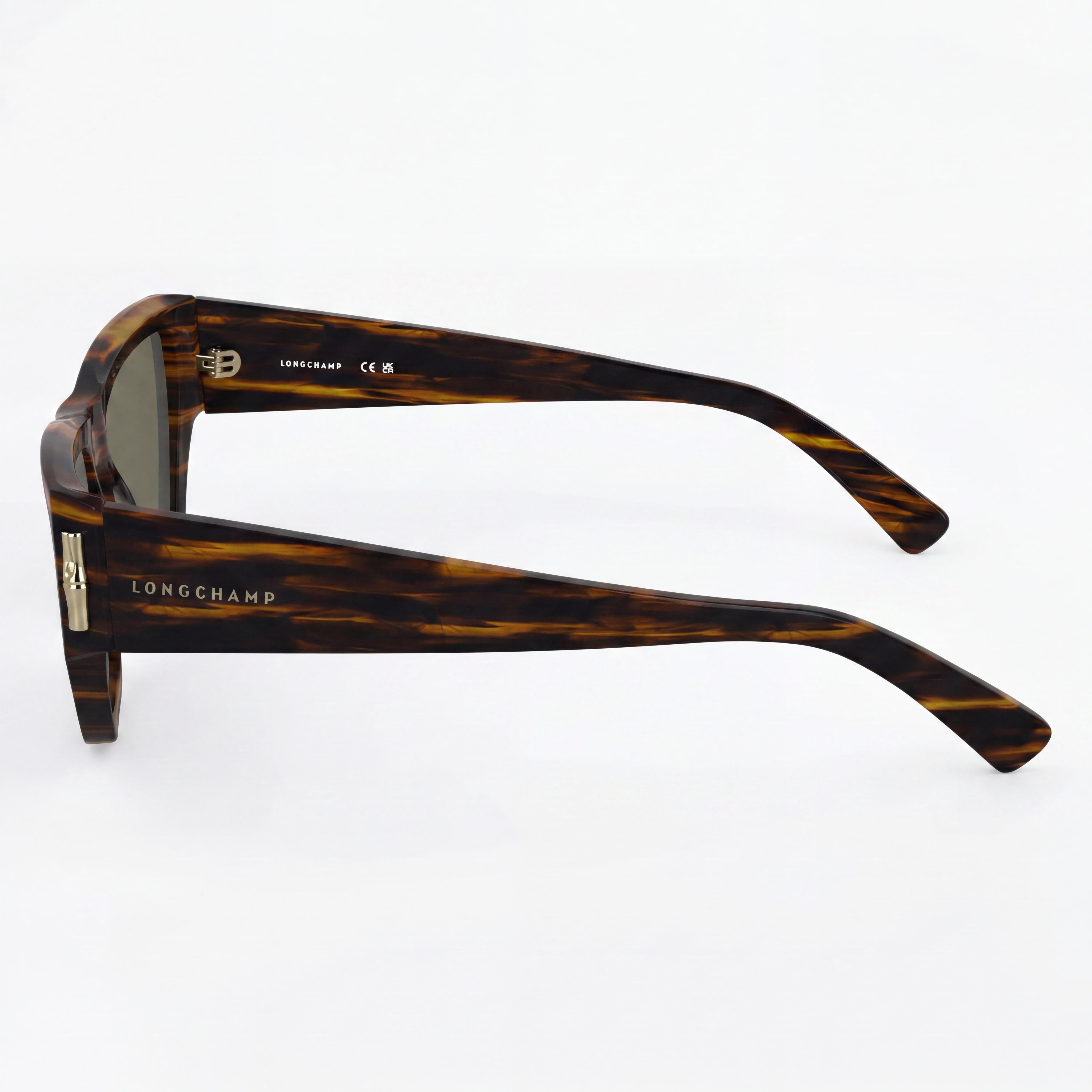 Longchamp LO774S Striped Brown Square Sunglasses for Men, 54mm, Photo 3
