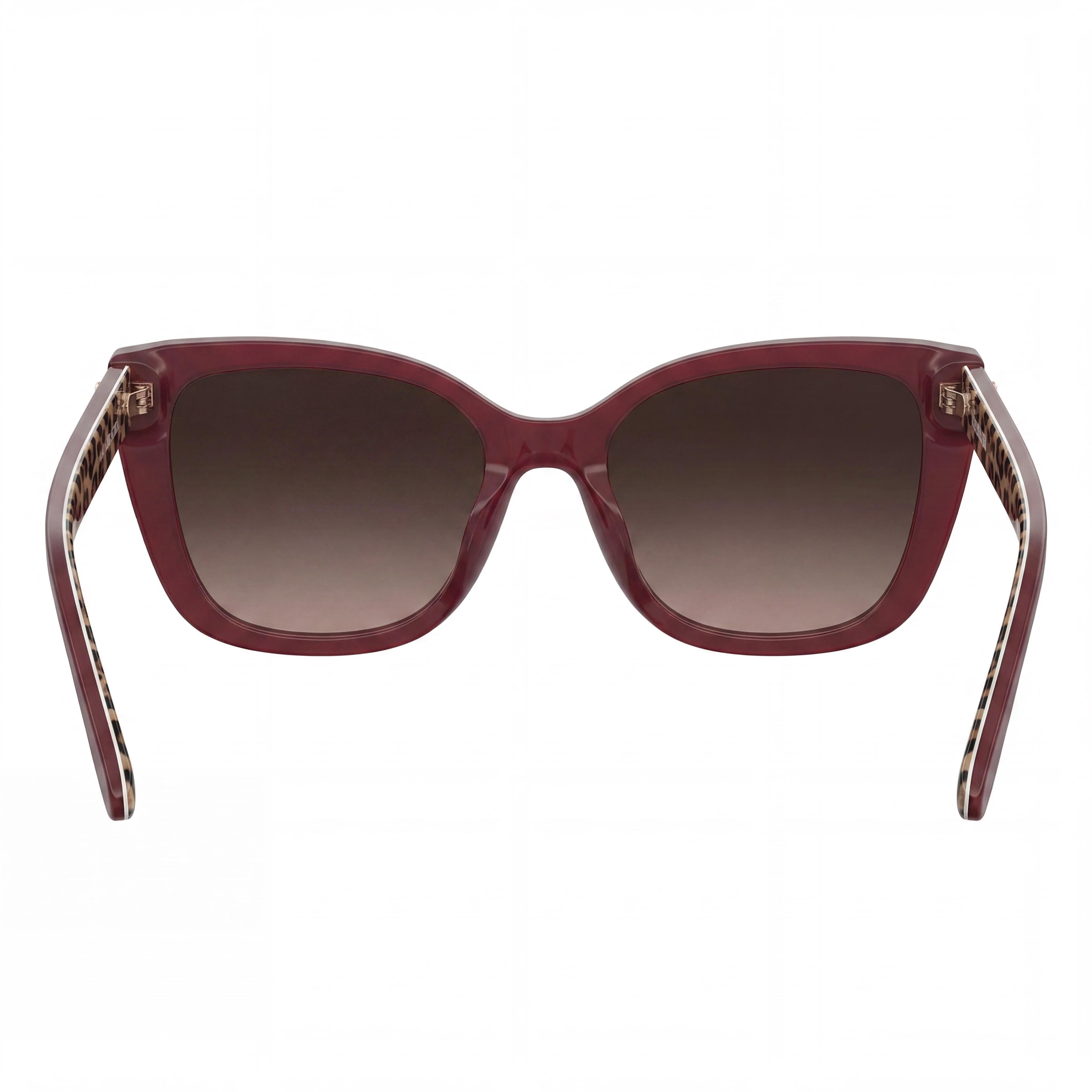 Gafas de sol Love Moschino casual de acetato rojo estampado para mujer con lentes marrones sombreadas UV 400, 54 mm, Photo 4