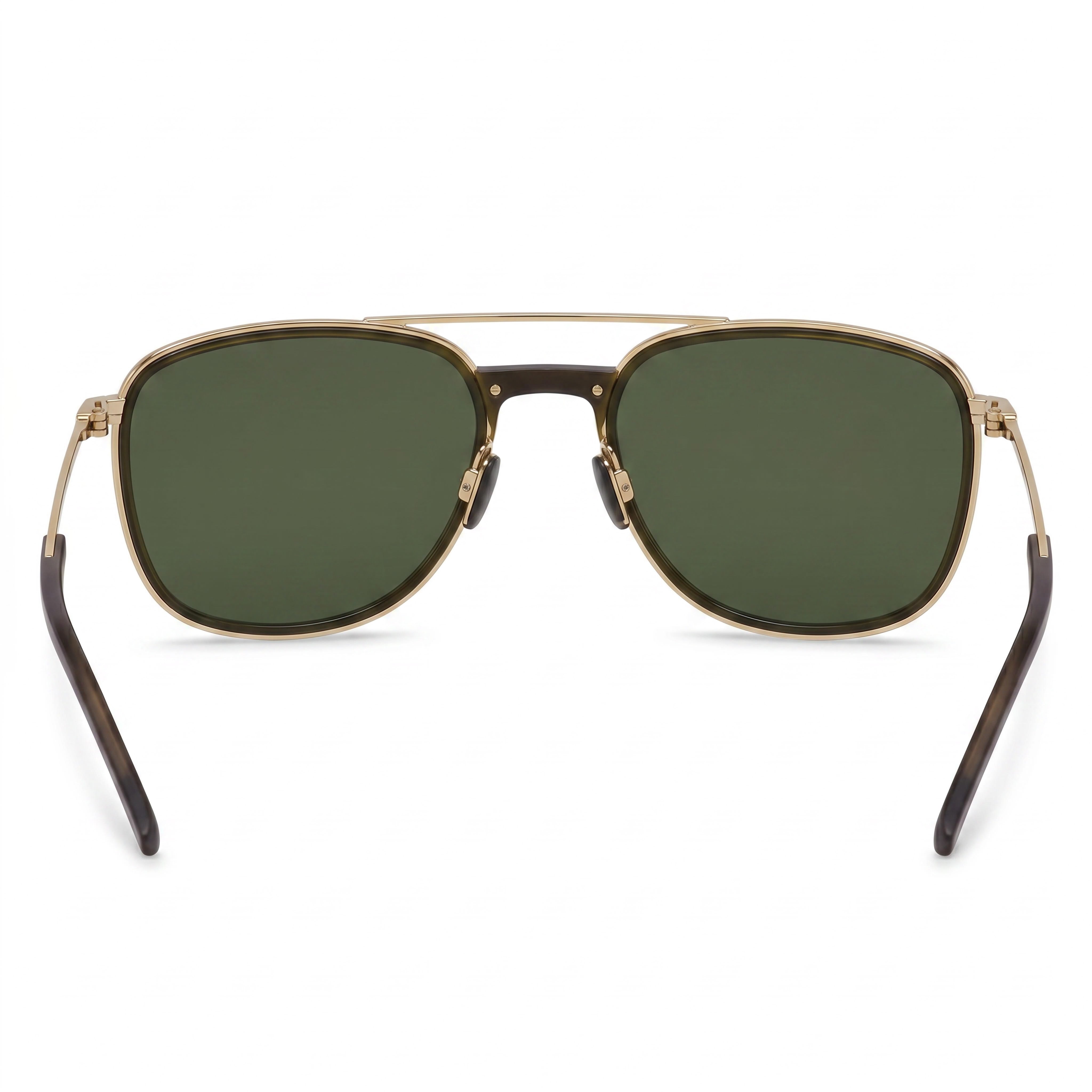 Gafas de sol Porsche Design Modern para hombre, armazón inyectado dorado, lentes gris verde sin polarizar con protección UV de 57 mm, Photo 4