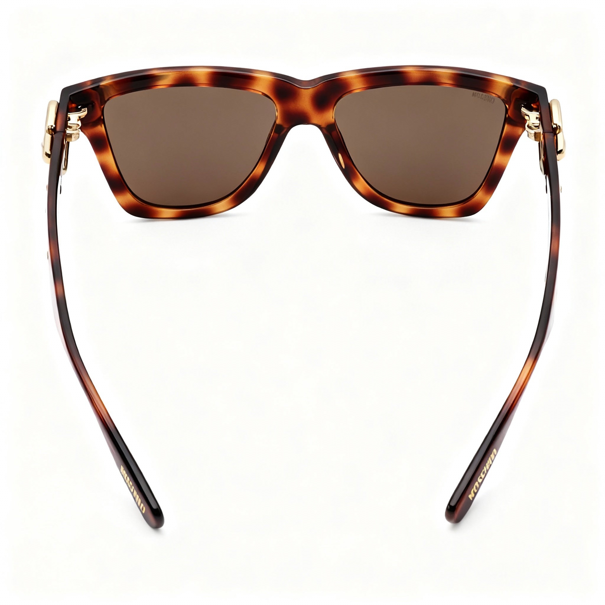 Gafas de sol Moschino Vintage para mujer, color marrón habano oscuro, montura de plástico, lentes marrones, 100 % UV, no polarizadas, 54-16-140, Photo 3