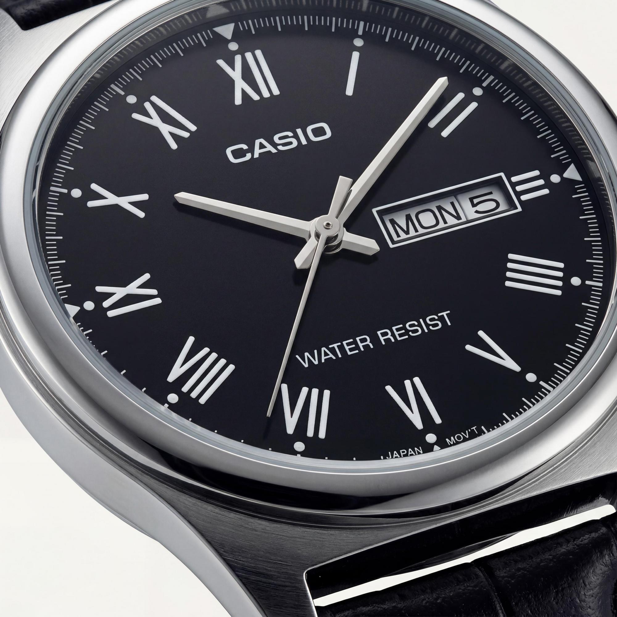 Casio MTP-V006L-1BUDF Men's Chrome / Black Watch, 38mm, Photo 2