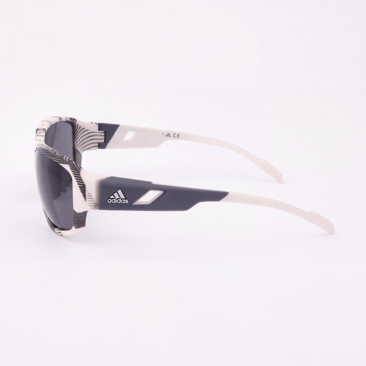 Gafas de sol casuales para hombre adidas con montura inyectada en color beige y lentes ahumadas, protección UV 400, 61 mm, Photo 3