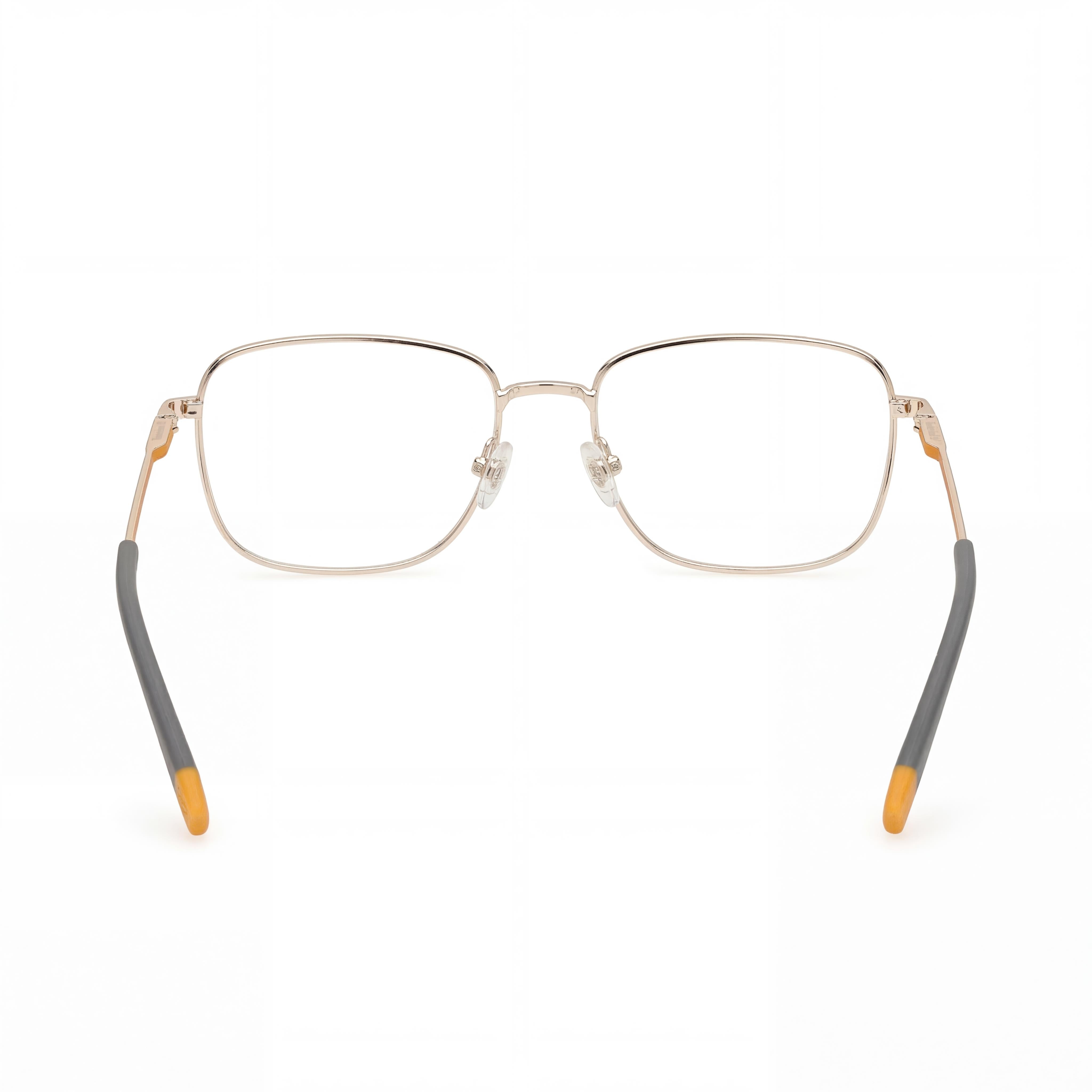 Timberland TB1844 Gafas de metal de montura completa rectangulares para hombre con lentes de demostración, oro pálido brillante 55-18-145, Photo 3