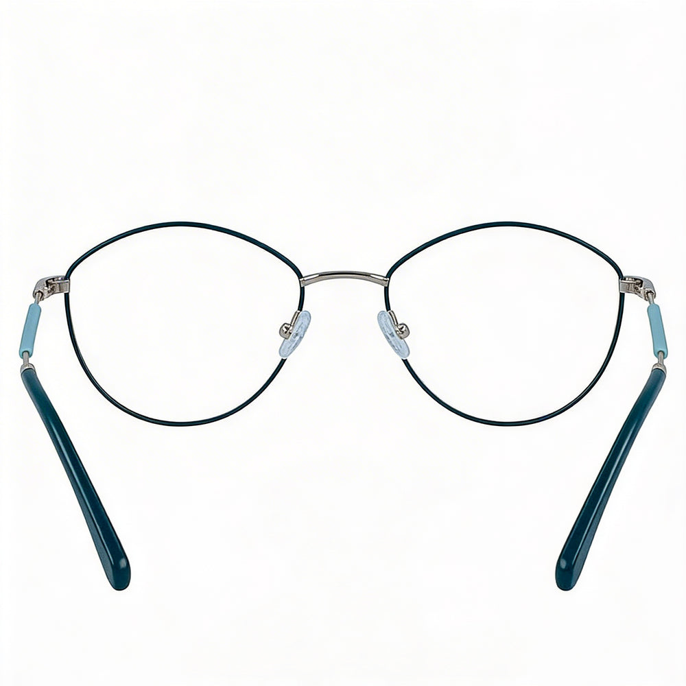 Calvin Klein Jeans CKJ19107 Gafas Ópticas de Mujer Estilo Casual con Montura Metálica Color Turquesa Talla 52/19/140