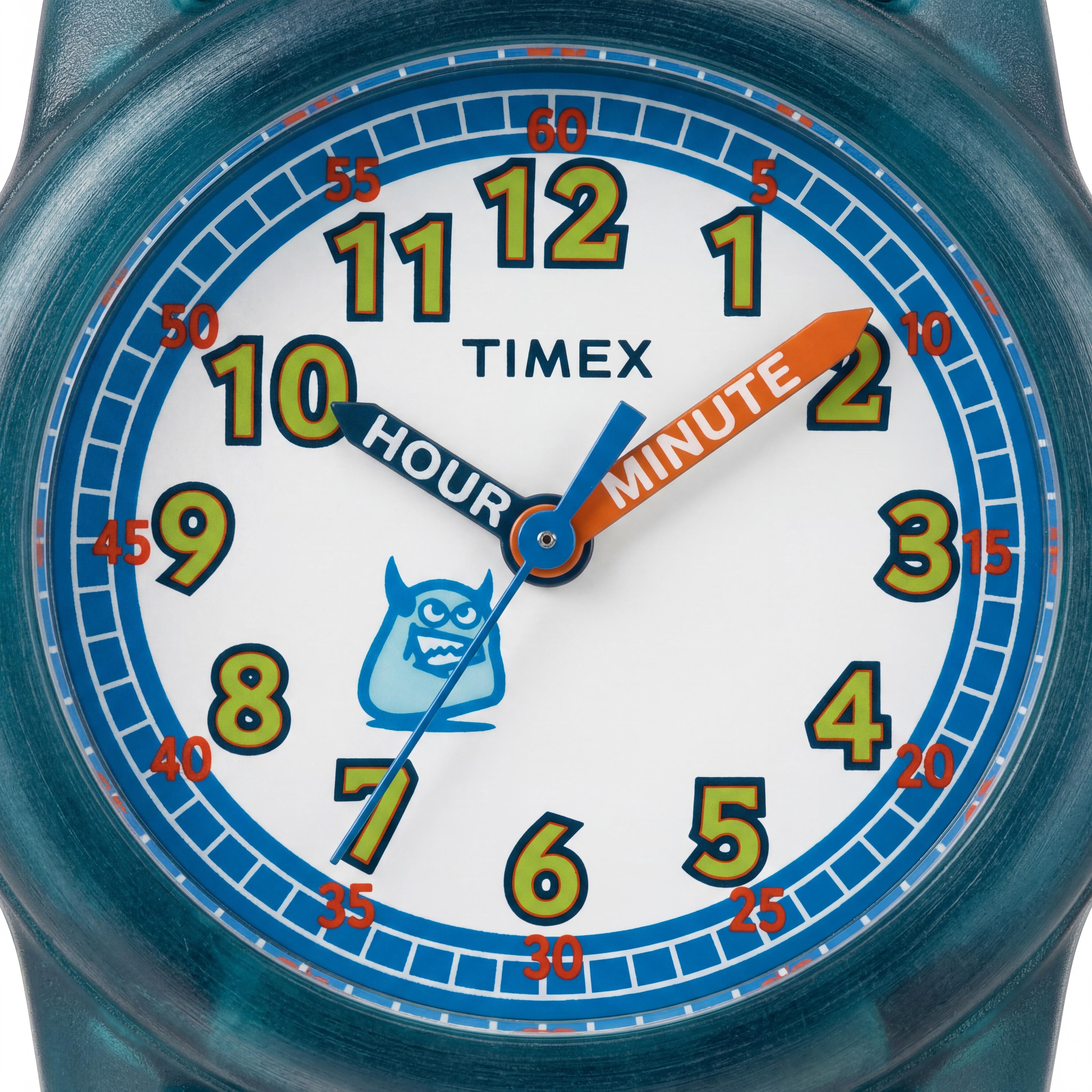 Reloj Timex Digital Negro Monstruos para Niños Resistente al Agua, Esfera Fácil de Leer, Correa de Tela Elástica, 28 mm, Photo 2