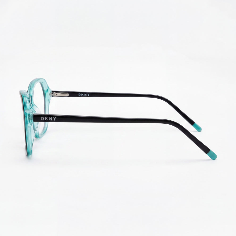 DKNY Modern Unisex Sunglasses with Black Aqua Frame and Polycarbonate Lenses, Size 52-17-135