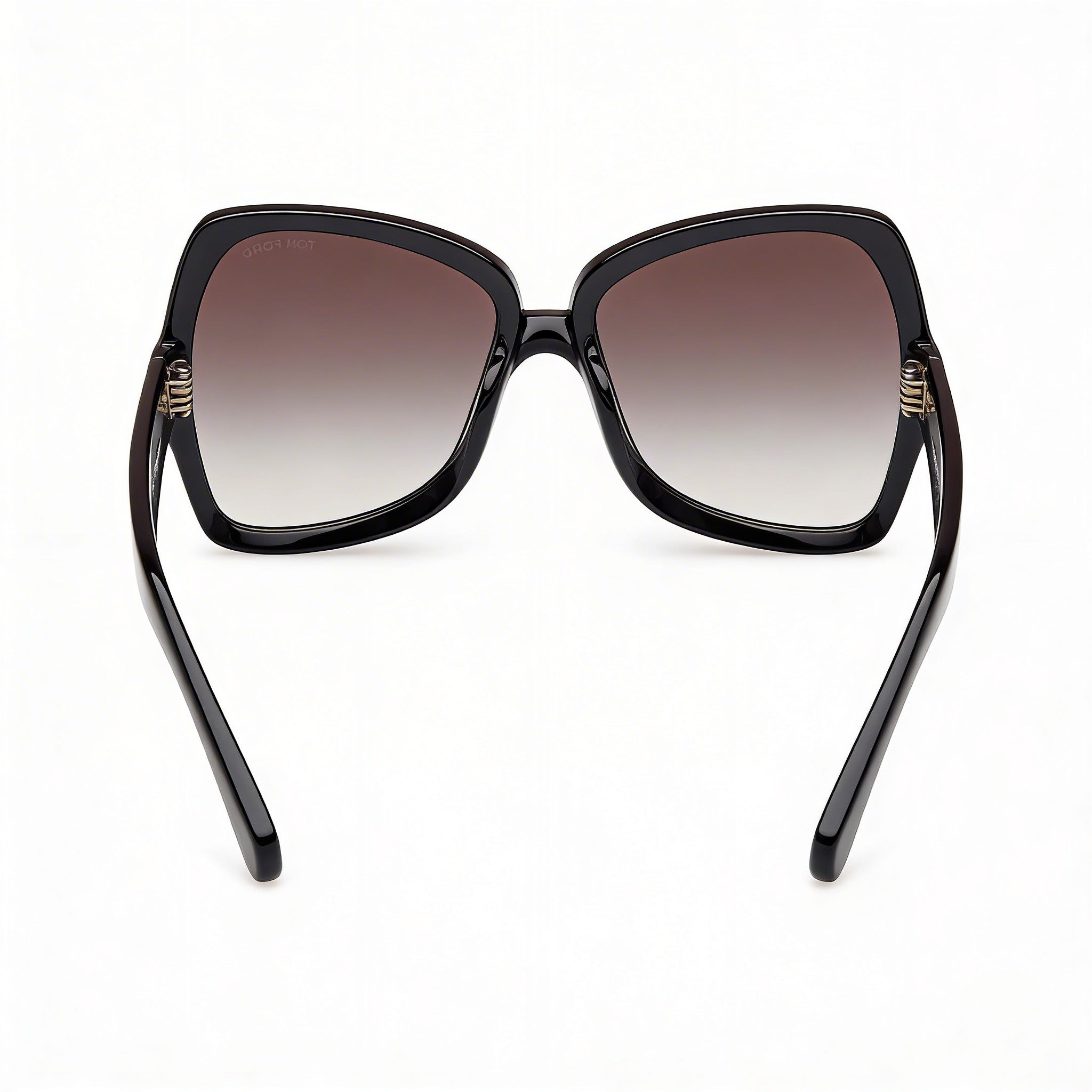 Gafas de sol Tom Ford Jerry de acetato estilo mariposa para hombre con montura Habana Oscuro y lentes Ahumadas Degradadas, Photo 2