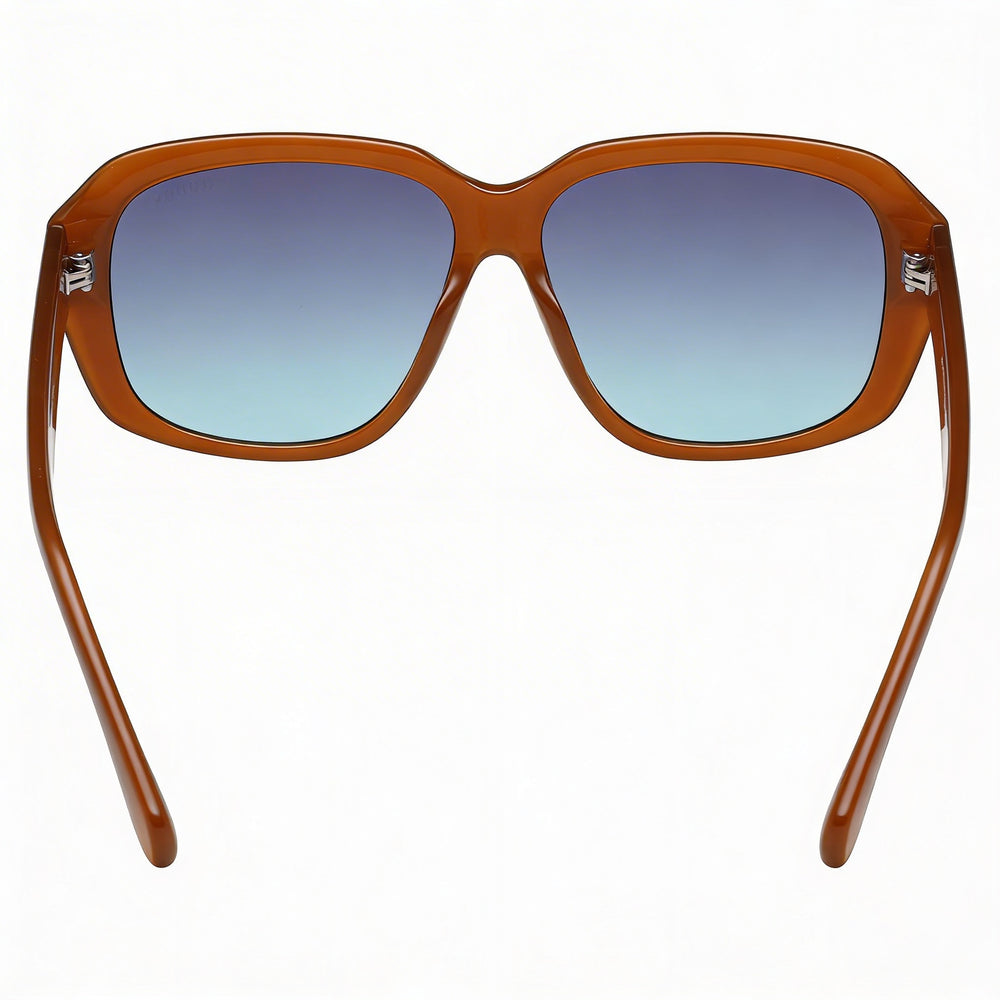 Guess Women's Cat Eye GU8233 Orange Plastic Frame Blue Gradient UV Protection Sunglasses 58mm