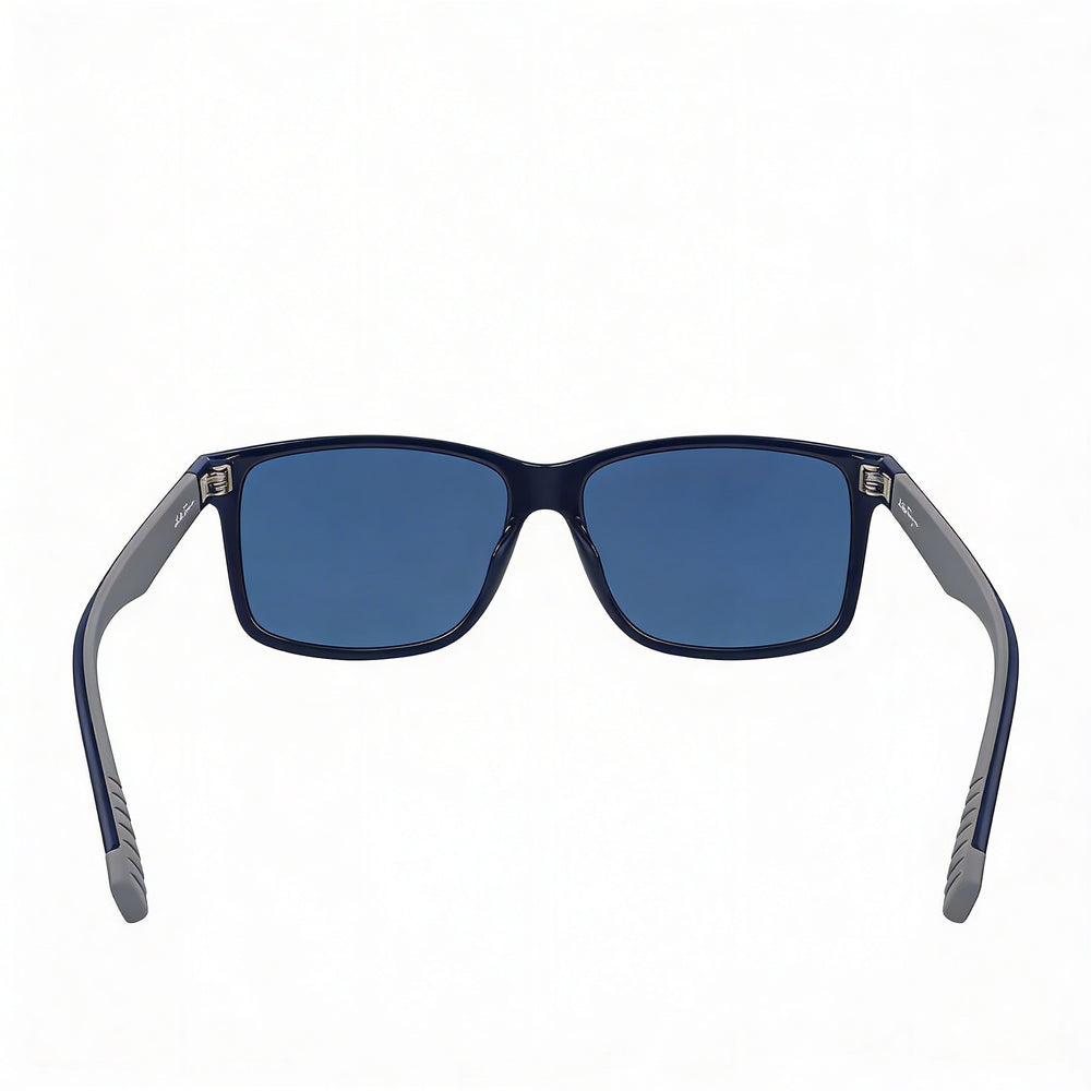 Gafas de sol Salvatore Ferragamo clásicas rectangulares para mujer, armazón de plástico gris azulado, lentes grises de 57 mm, no polarizadas, con protección UV