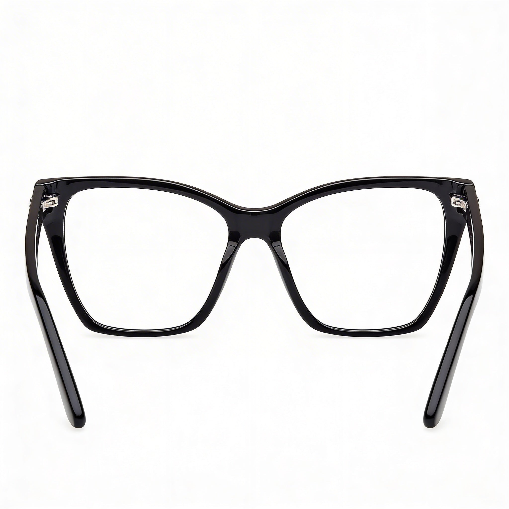 GUESS Gu50235 Montura de plástico negro brillante para mujer con lentes sin policarbonato de 52 mm, Photo 4