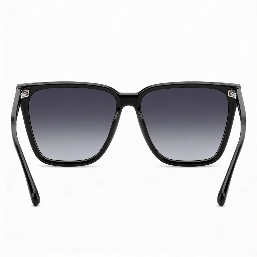 Gafas de sol Isabel Marant de acetato fino y elegante para mujer, montura de plástico gris y negro, con protección UV, ancho de lente de 58 mm