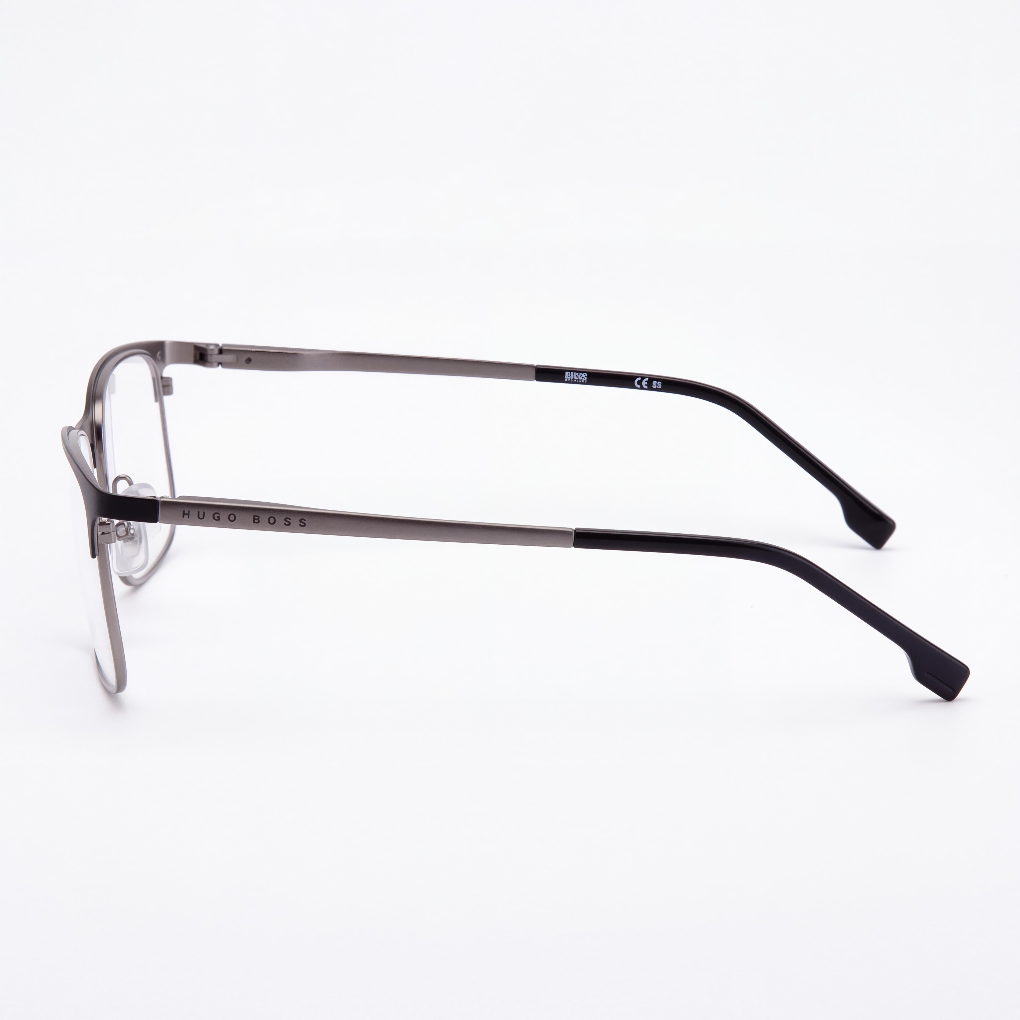 BOSS Boss 1186 Unisexo Metal Negro Rutenio Montura Gafas Transparentes 56mm, Photo 2