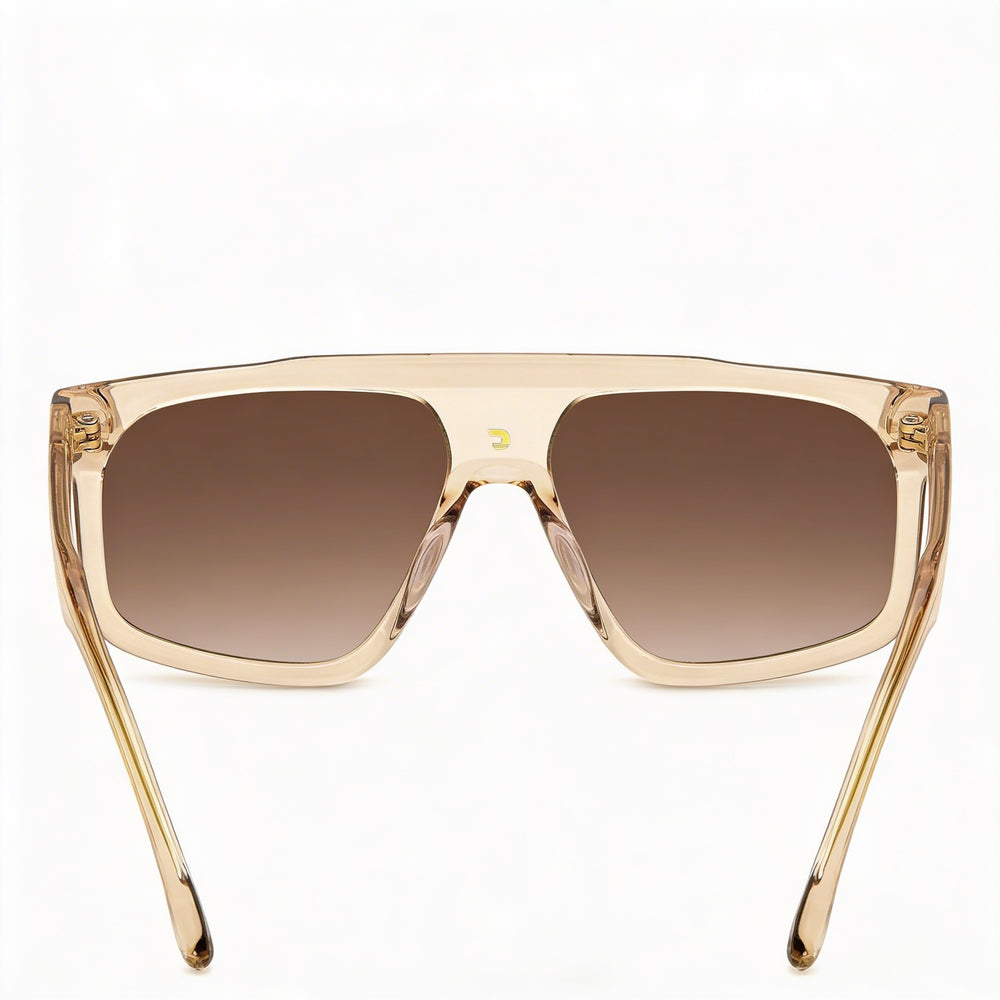 Carrera Contemporary 1061/S Unisex Acetate Sunglasses Beige Frame Brown Shaded Lenses UV Protection 59mm