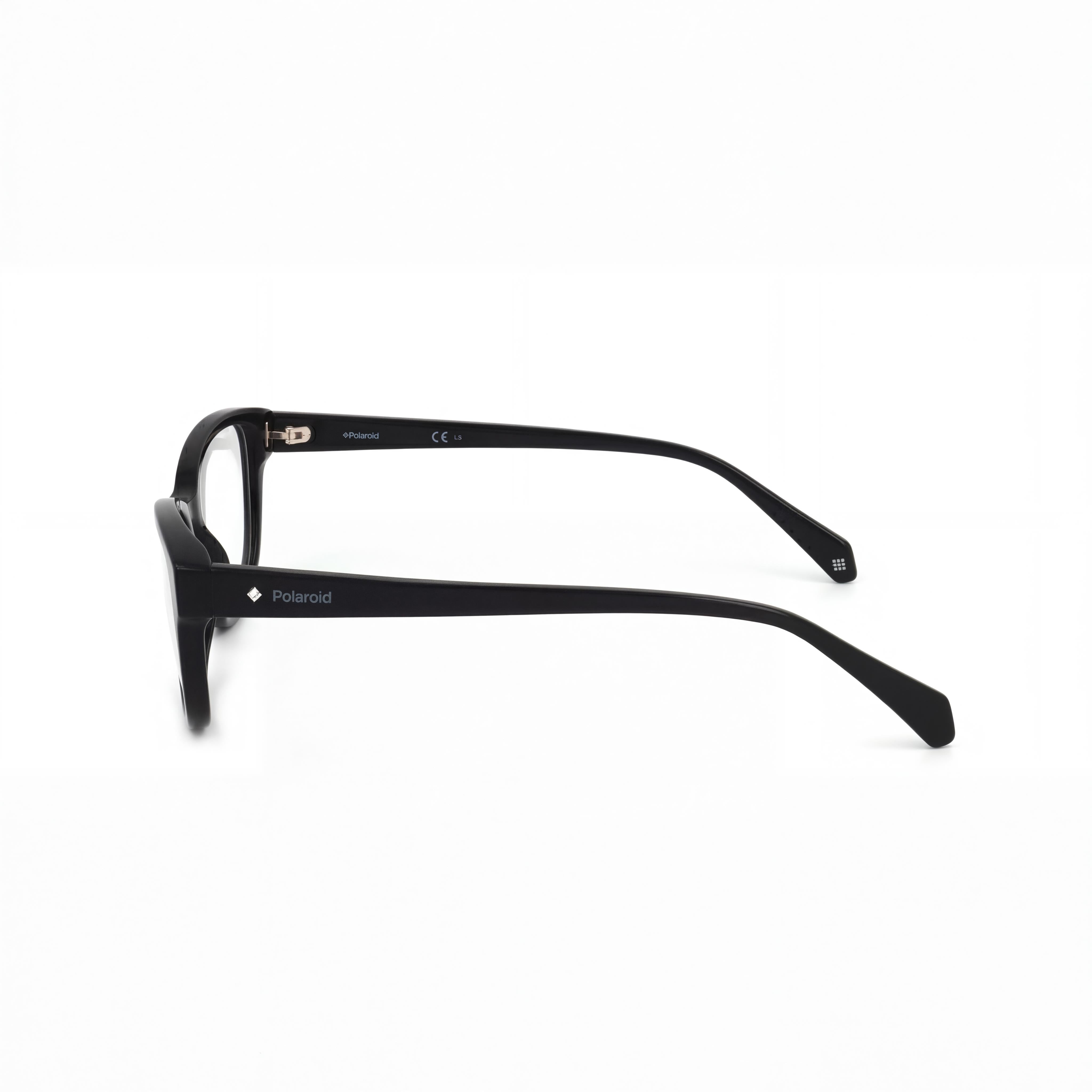 Polaroid PLD D370 Women's Acetate Frame Eyewear with Black Frame and Polycarbonate Lenses 52-16-140mm, Photo 2