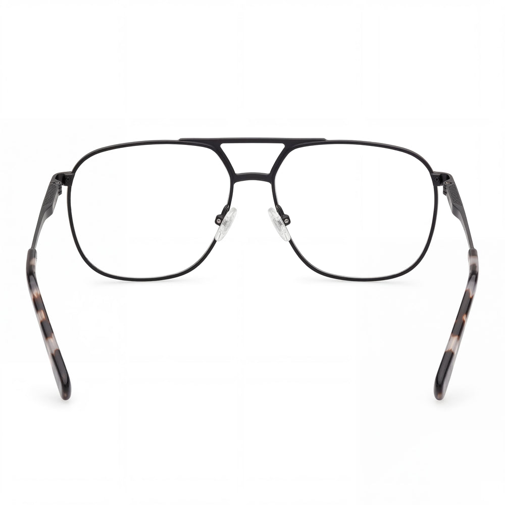 Harley-Davidson Hd50104 Unisex Titanium Eyewear, Matte Black, Light Green, Havana, Size 60-14-145