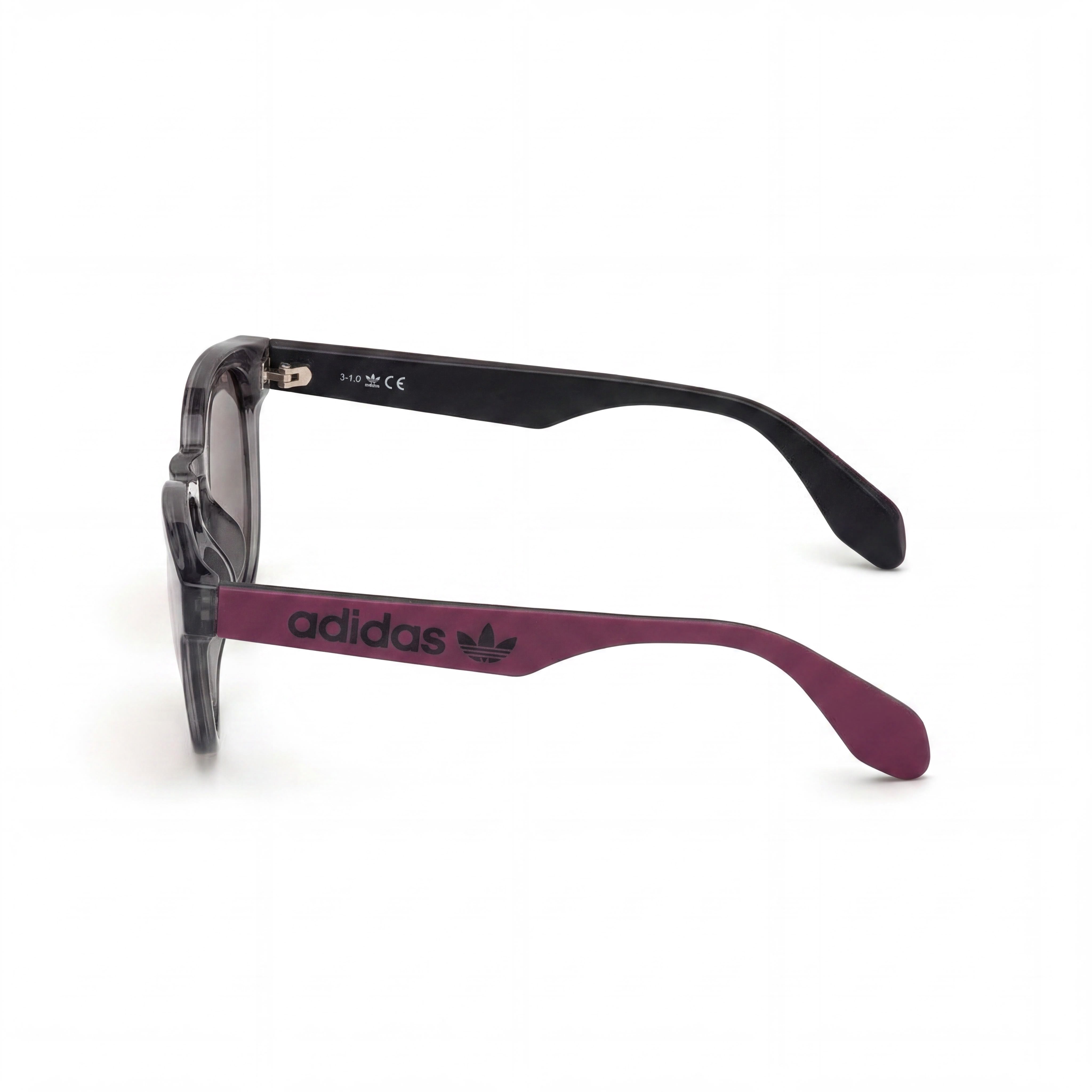 adidas Originals Sunglasses OR002501A52 Unisex Black Plastic Frame Smoke Lenses UV Protection 34-18-145mm, Photo 3