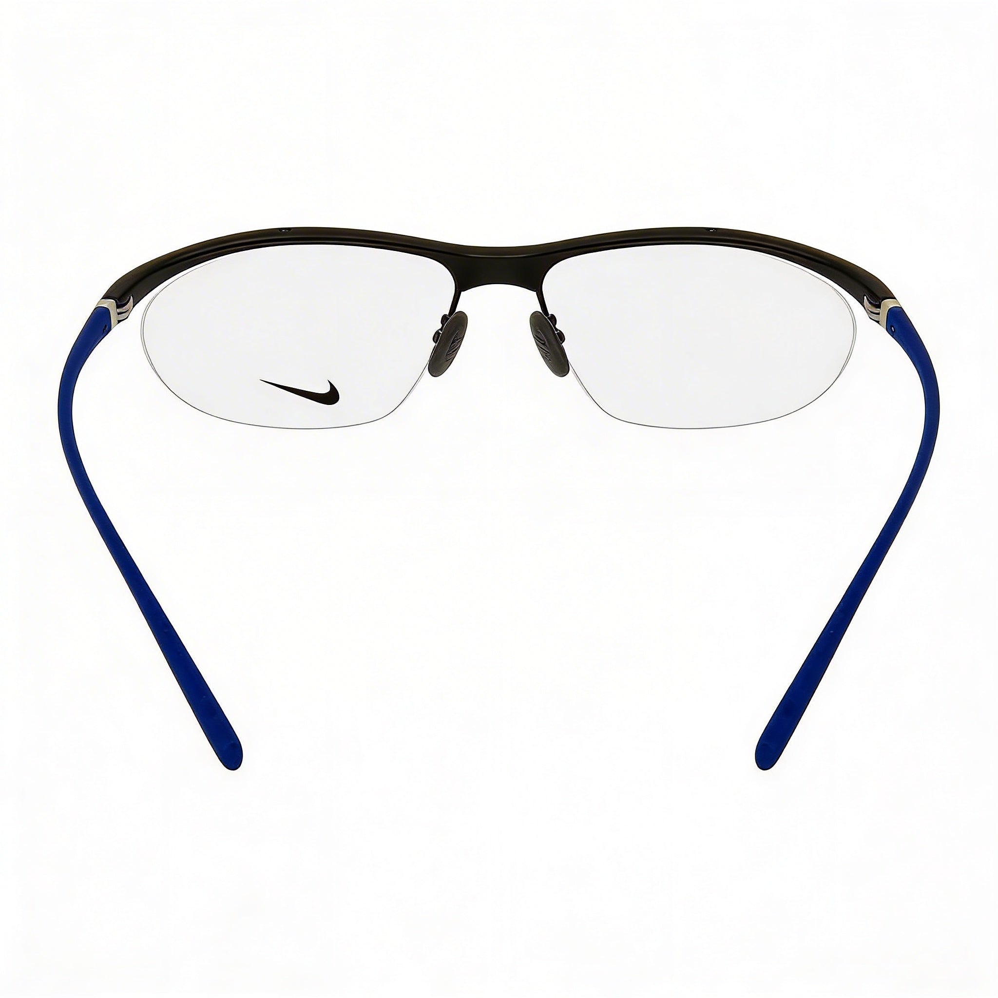 Gafas semi al aire Nike 7070/2 para hombre, con montura de plástico en gris oscuro mate y lentes de demostración, 57 mm, Photo 3