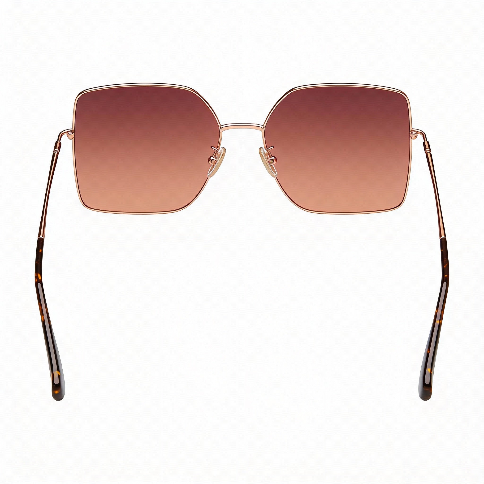 MaxMara Modern Women's Dark Brown Metal Gradient Brown Sunglasses 59mm, Photo 3