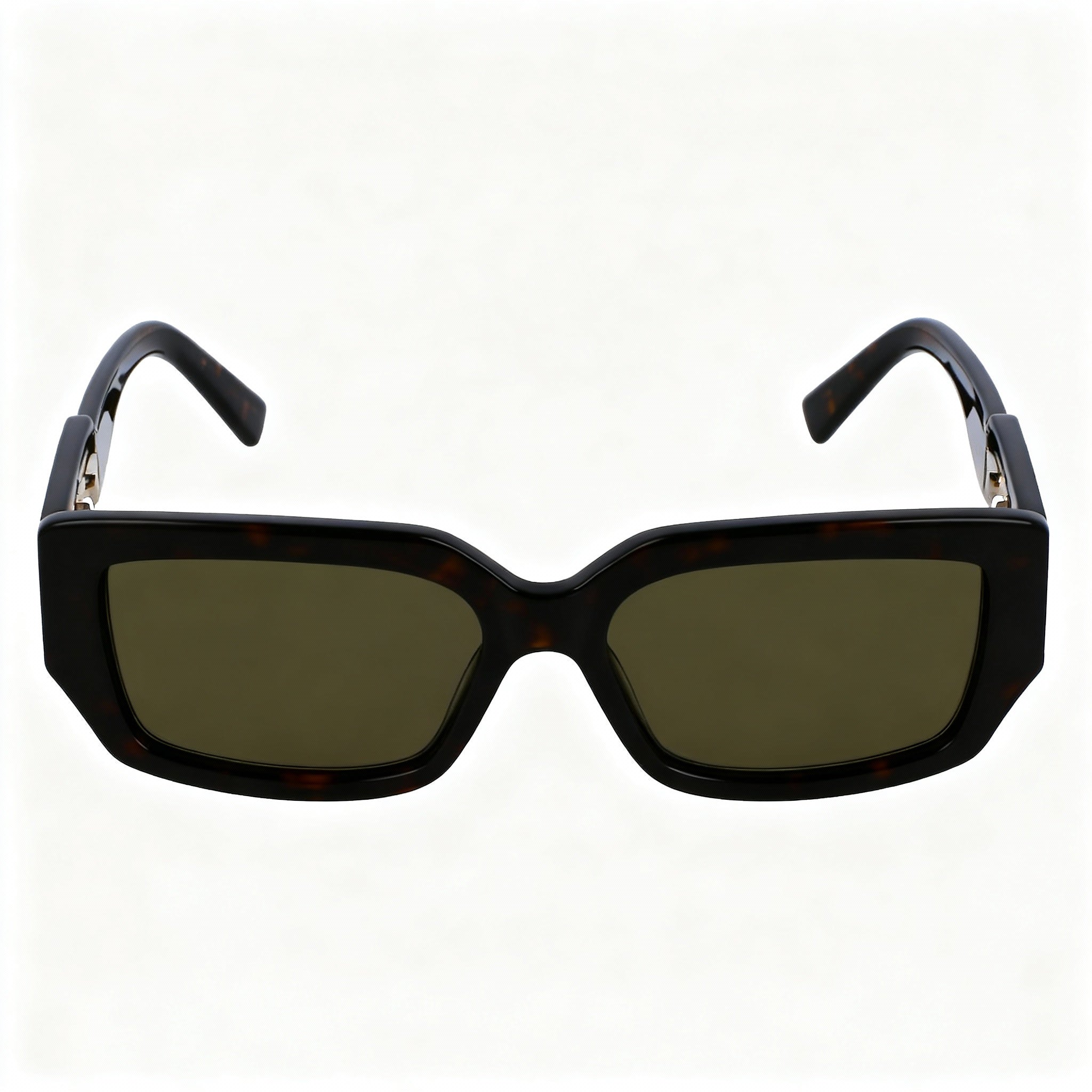 Gafas de sol rectangulares de plástico Lacoste L6021S para hombre, montura color Habana, lentes verdes, 55 mm, sin polarizar, protección UV, Photo 4