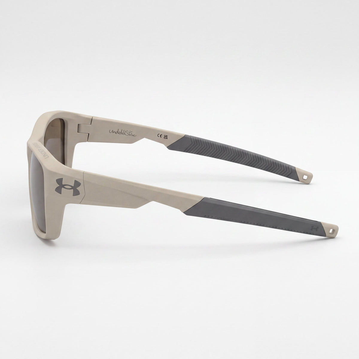 Under Armour Gafas de Sol Casuales de Poliamida para Hombre Caqui Mate Gris Bronce Montura Gris Bronce Espejo Lente 58mm, Photo 2