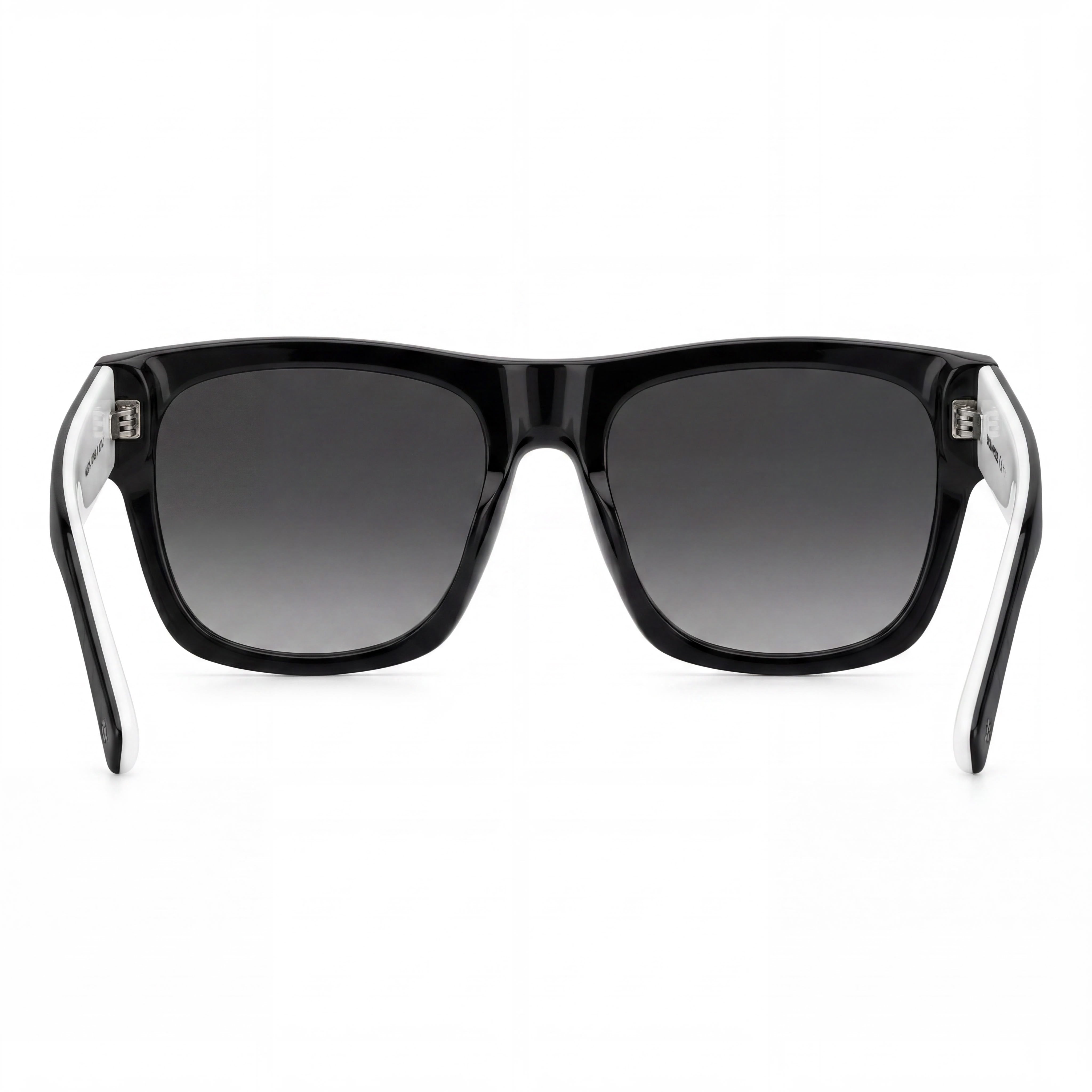 DSQUARED2 Icon 0004/s Gafas de Sol Unisex de Estilo Clásico con Montura de Acetato en Negro y Blanco, Protección UV, 55mm, Photo 3