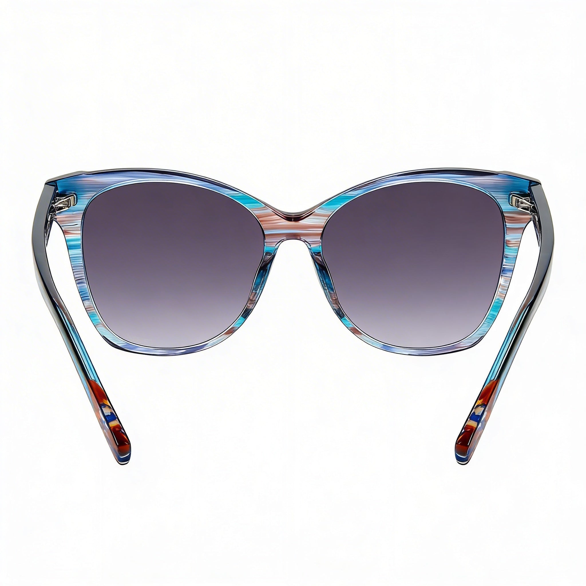 Gafas de sol cuadradas de acetato Missoni para mujer, montura negra tipo cuerno, lentes gris oscuro, ancho de lente 54 mm, Photo 4