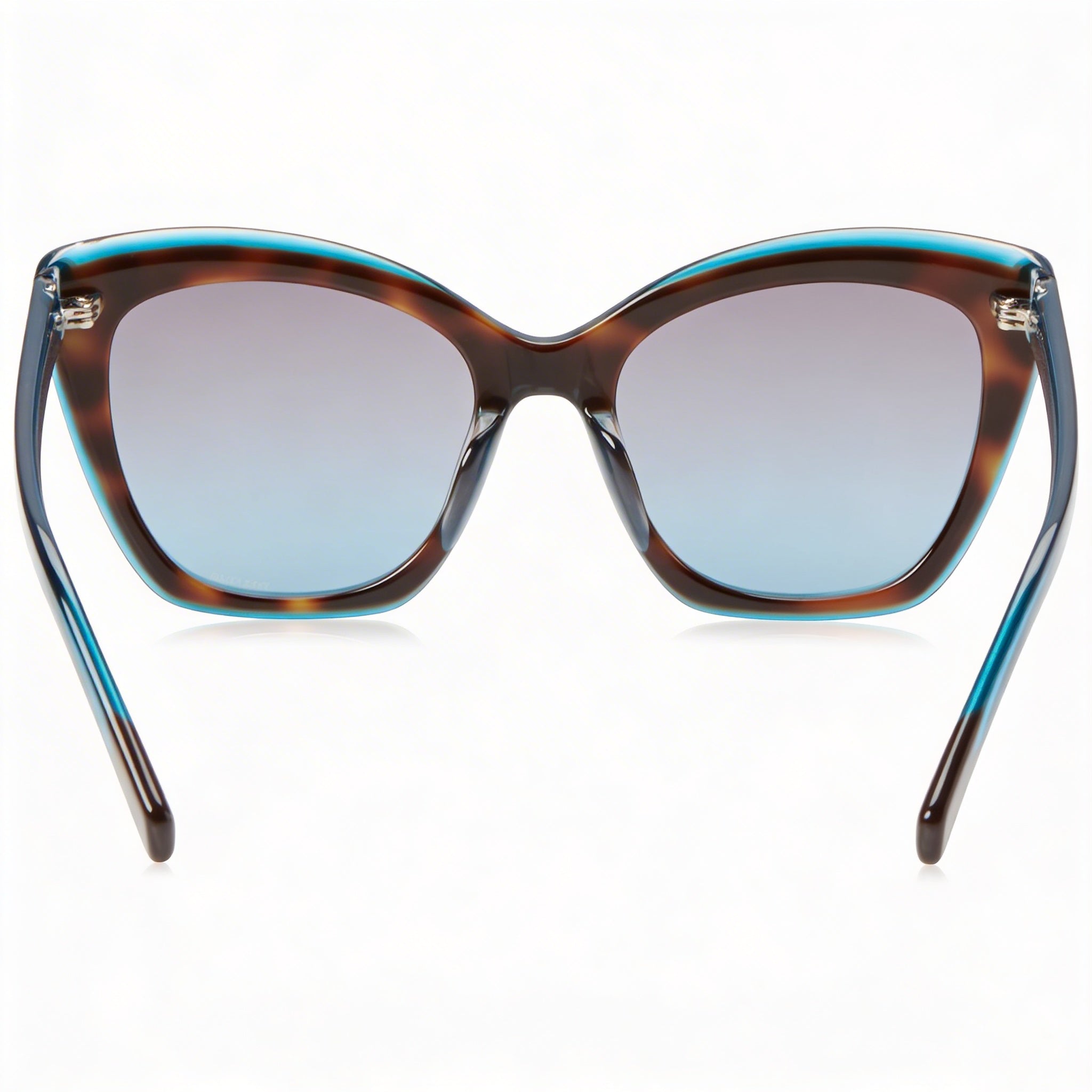 Gafas de sol clásicas de acetato Missoni para mujer con protección UV, degradado turquesa habana, 54 mm, Photo 4