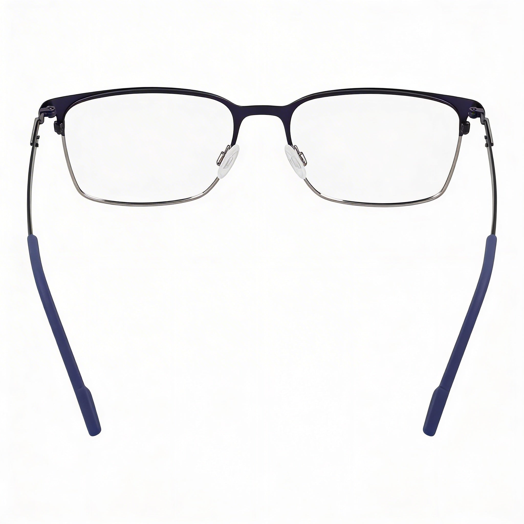 Flexon E1147 Unisex Acetate Eyeglasses with Matte Navy/Gunmetal Frame, featuring 55mm Lens Width, Photo 3