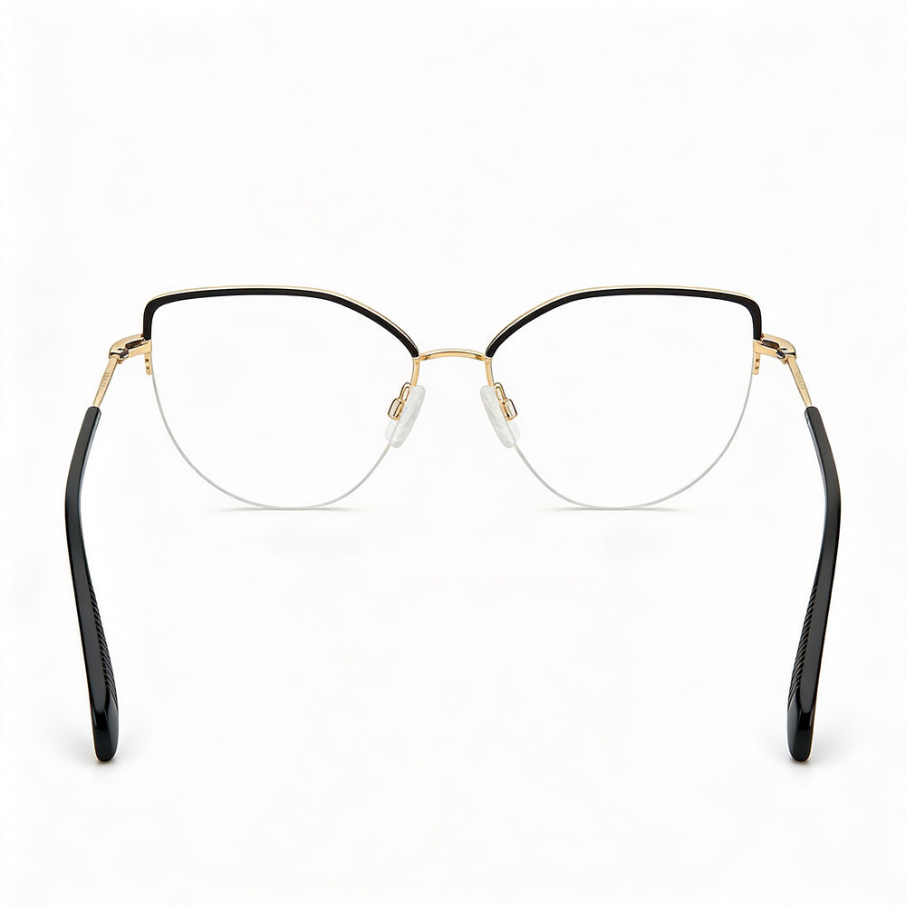 Rag & Bone Modern RNB3042/G Women's Plastic Gold Black Frame Light Adaptive Gold Black Lenses 53mm Eyeglasses