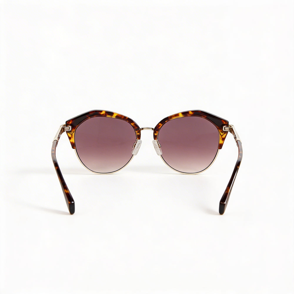 Gafas de sol para mujer Rag & Bone Modern Heritage de acero inoxidable rosa Havana 55 mm
