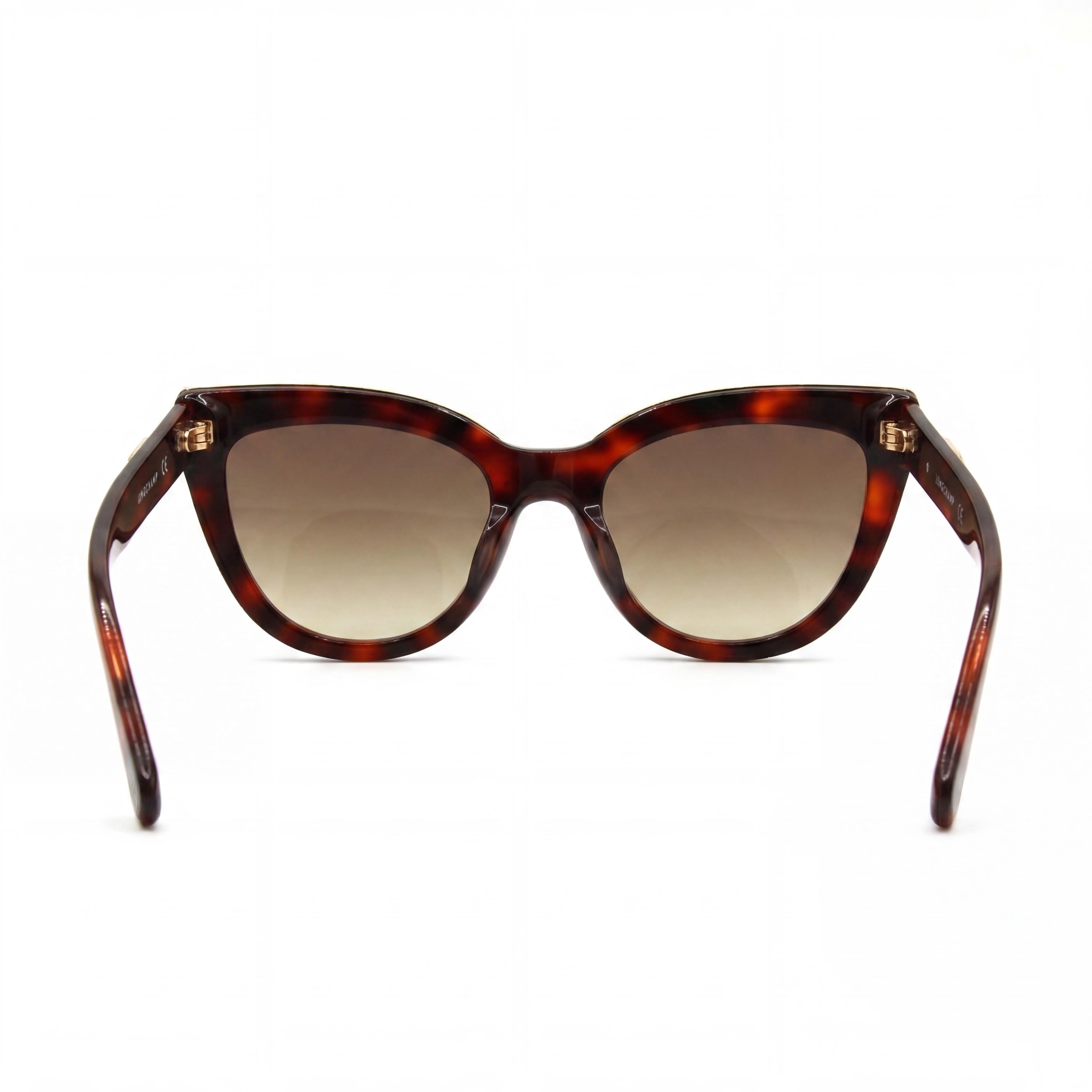 Gafas de sol Longchamp Casual LO686S para mujer, montura de plástico rojo Habana, lentes ZYL marrones, protección UV, 51 mm, Photo 4