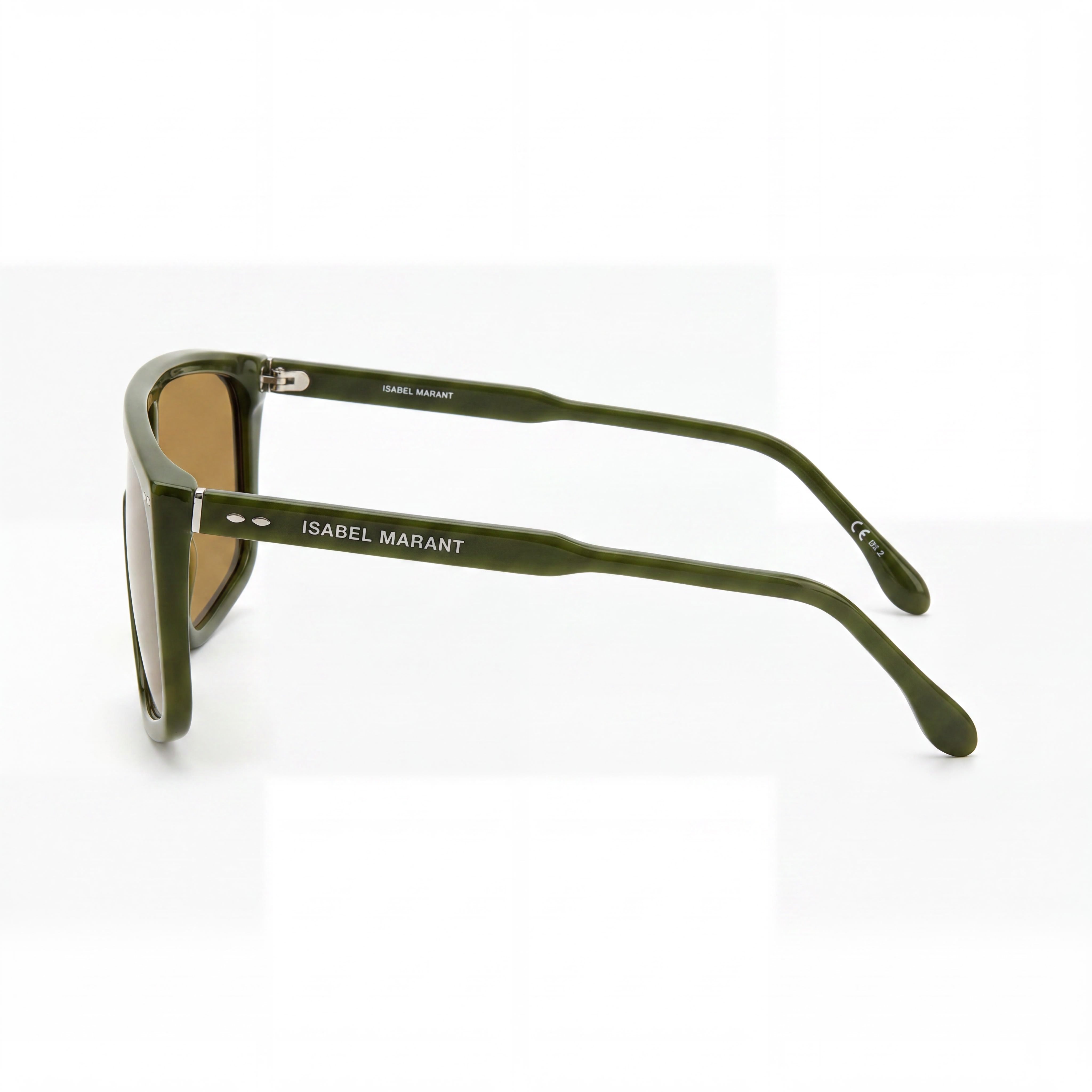 Gafas de sol Isabel Marant Modern para mujer, montura de acetato verde con lentes de policarbonato con protección UV de 99 mm, Photo 3