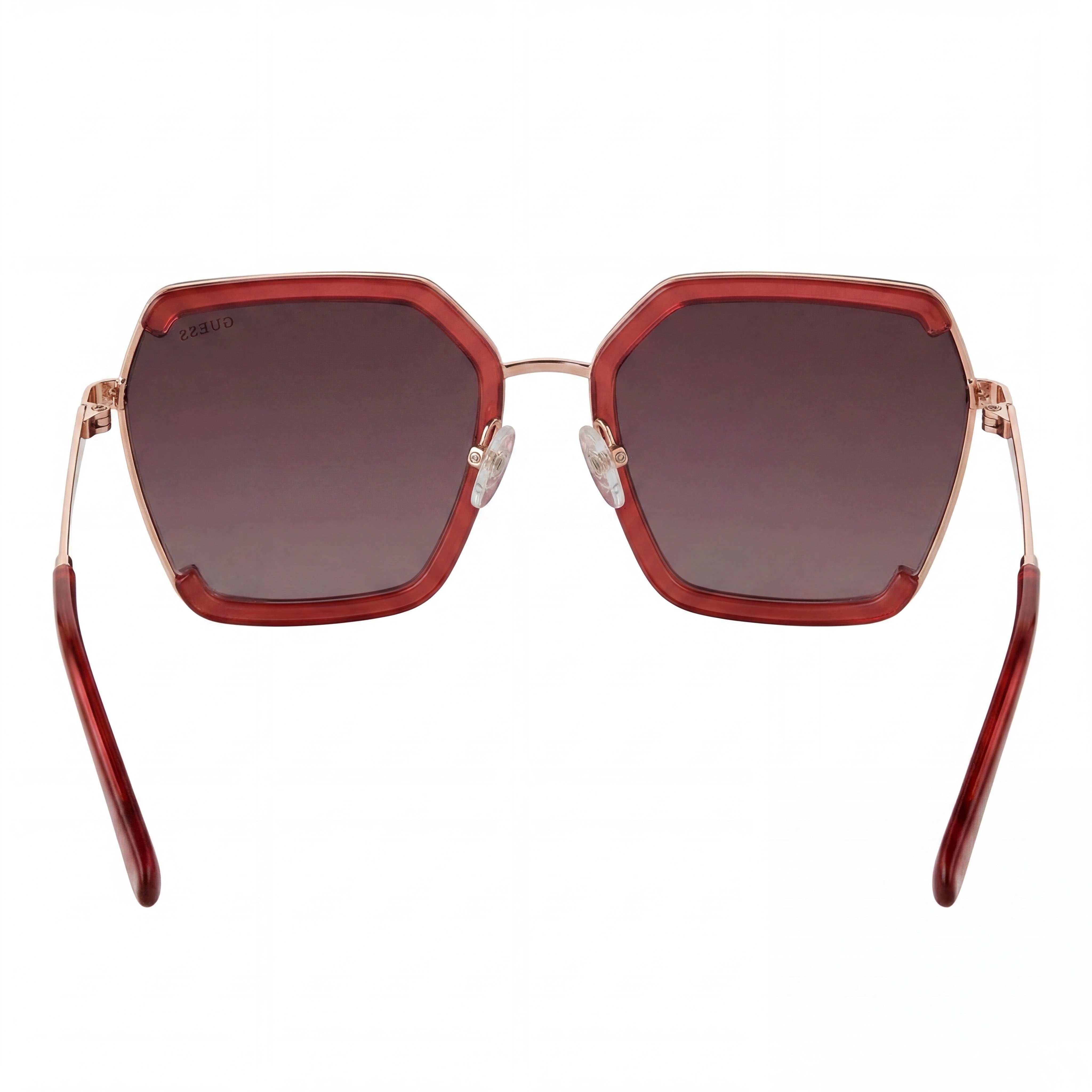 Gafas de sol GUESS GF0418 para mujer, diseño de mariposa, metal, burdeos brillante, degradado, no polarizadas, UV400, 58 mm, Photo 4