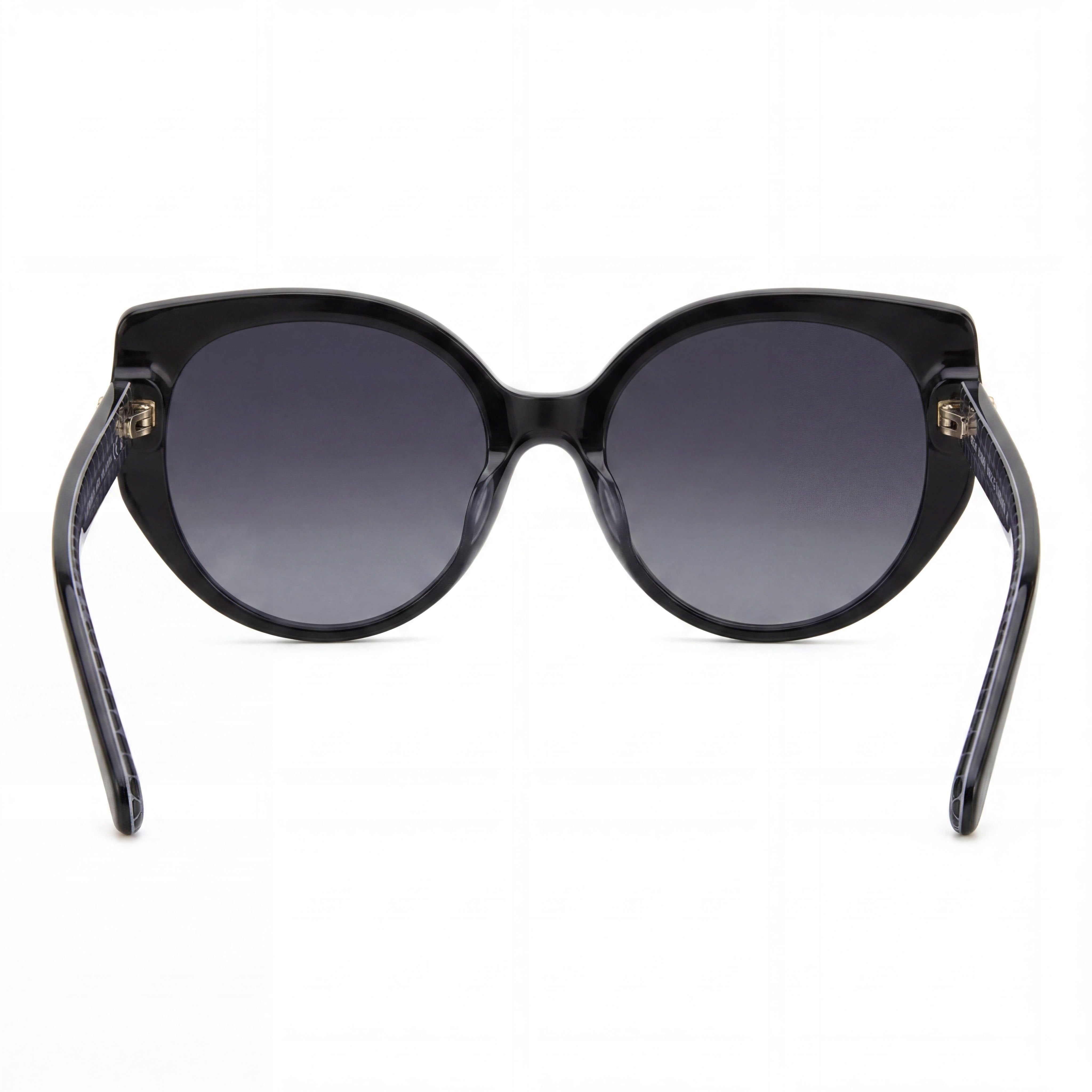 kate spade new york Seraphina/G/S Women's Black Ecological Oil Frame Sunglasses with Dark Grey Shaded Lenses 55mm, Photo 4