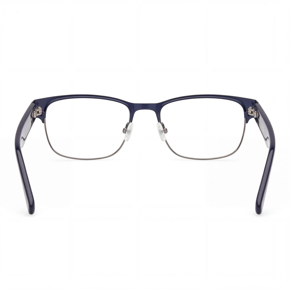 Gafas Ópticas GANT Trendy Unisex, Montura Metálica Azul Brillante, Lentes Multicolor, Ancho de Lente 52mm