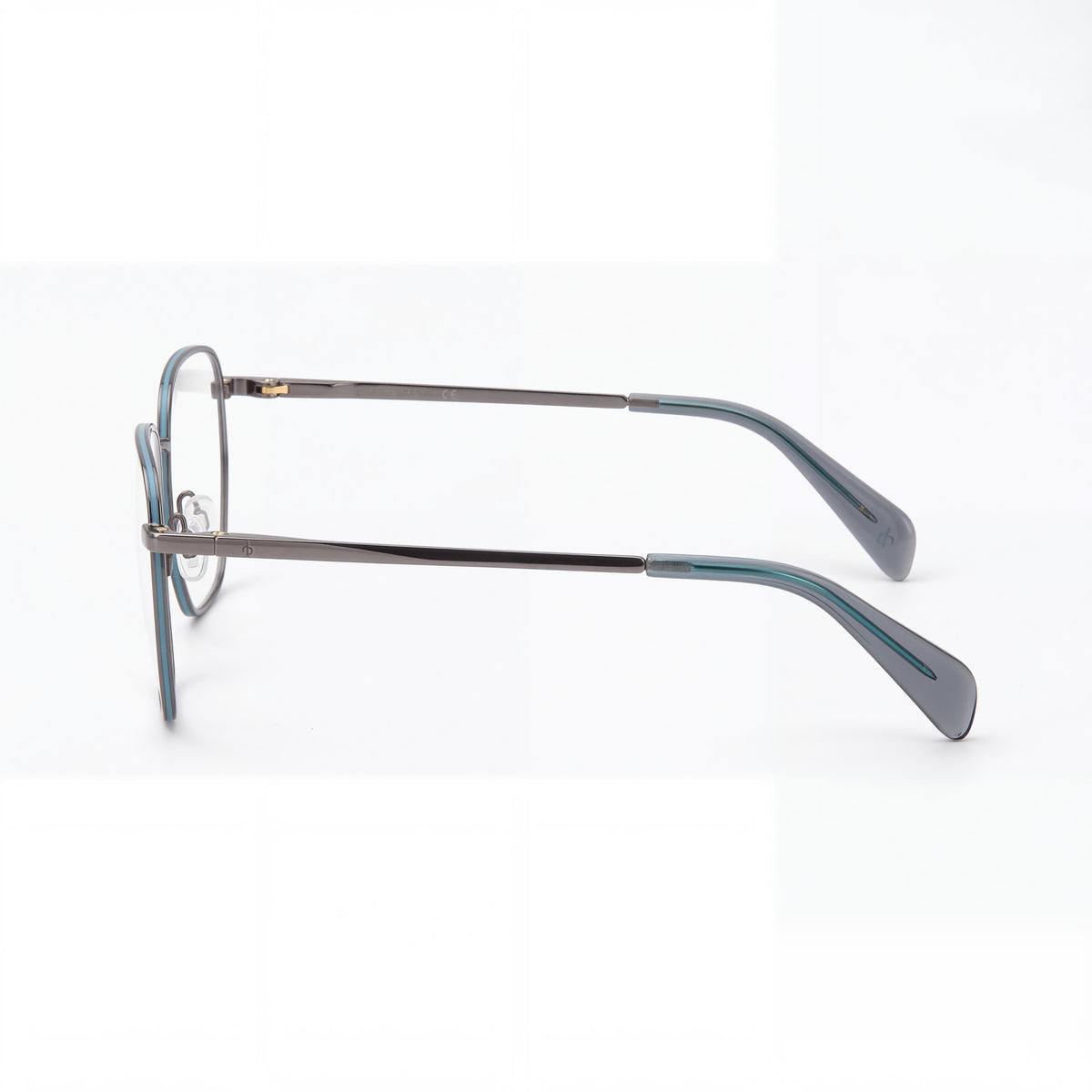 rag & bone Rnb 7018 Women's Dark Ruthenium Metal Frame Plastic Lens Eyeglasses 52-19-145mm, Photo 2