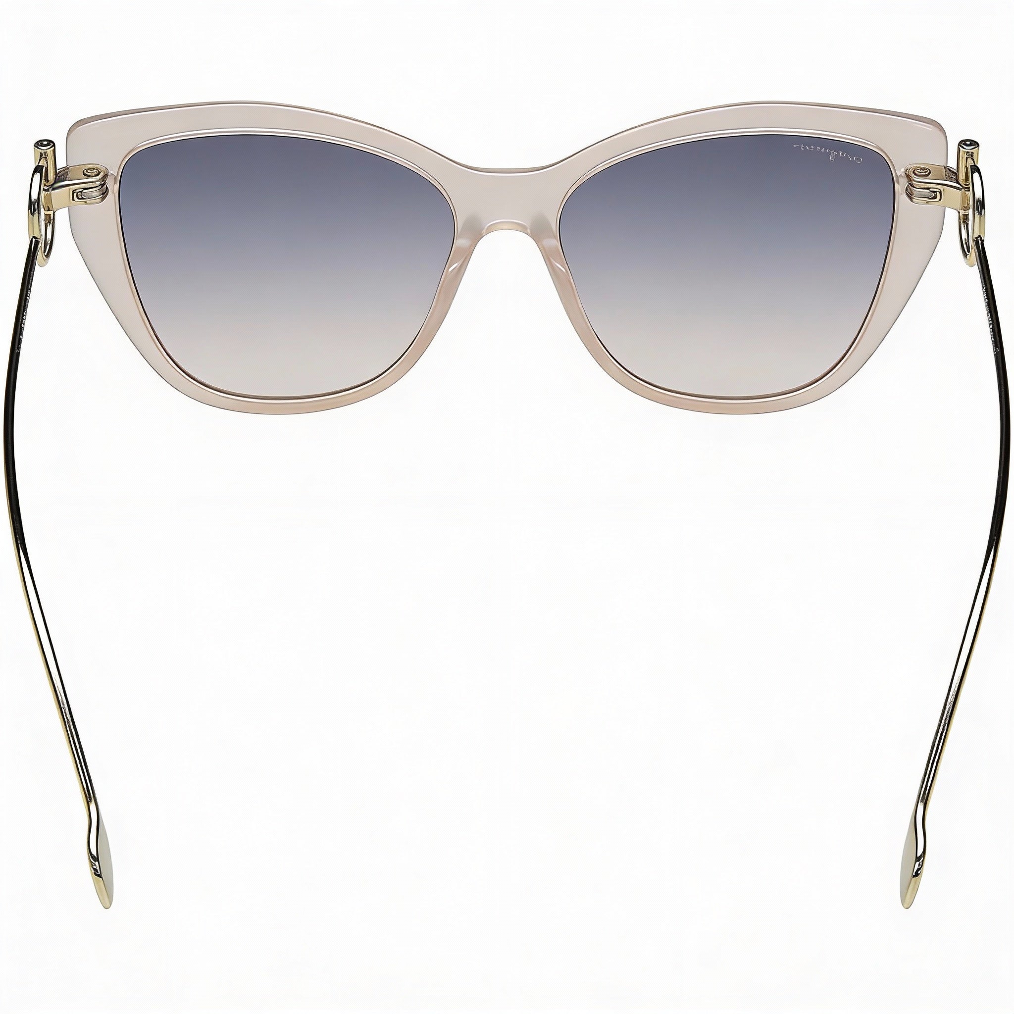 Salvatore Ferragamo SF928S Women's Cat Eye Nude Gold Plastic Blue Gradient UV Protection Sunglasses 55-15-140mm, Photo 4