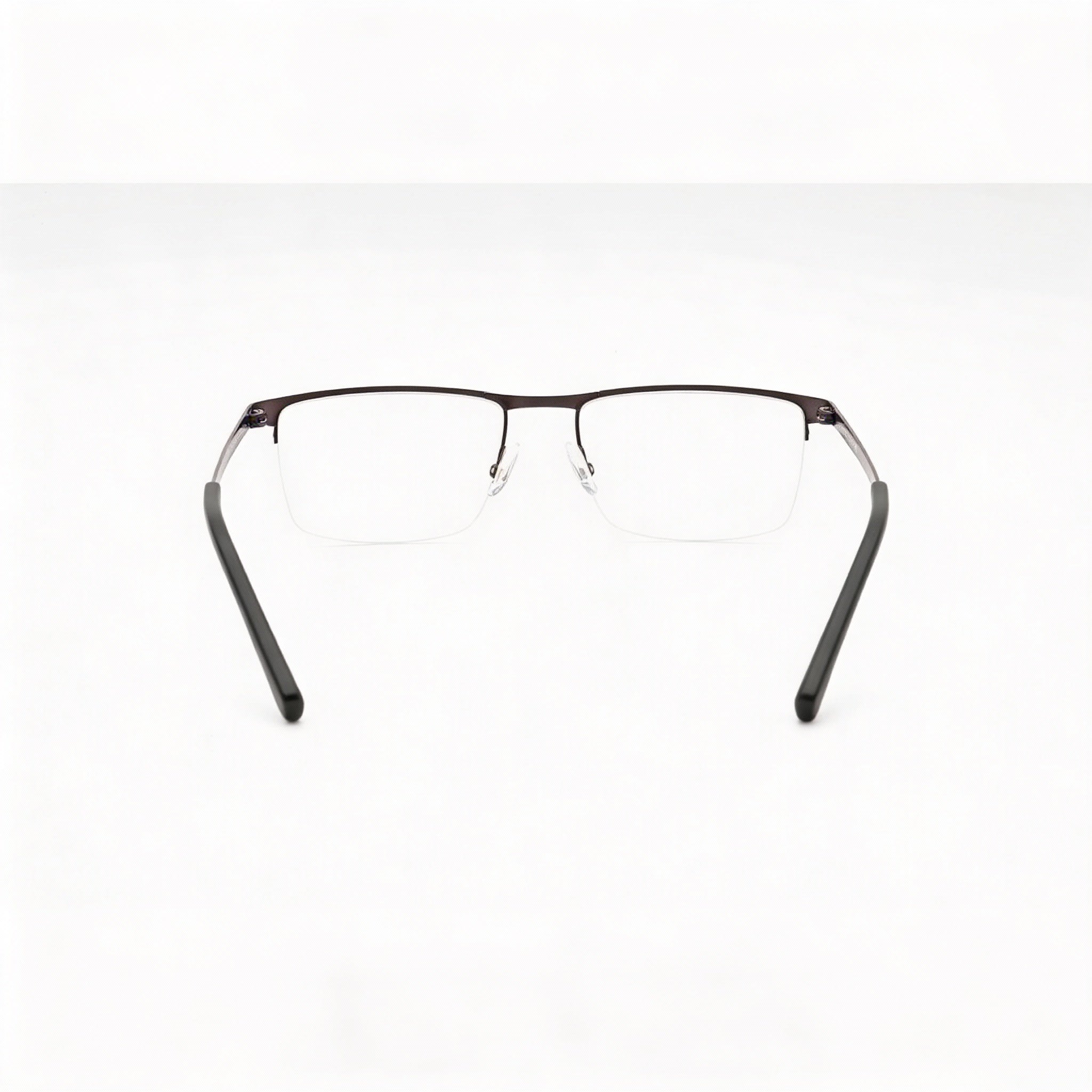 Chesterfield Ch 113xl Men's Grey Metal Frame Eyewear with Clear Polycarbonate Lenses, 55mm Lens Width, Photo 2