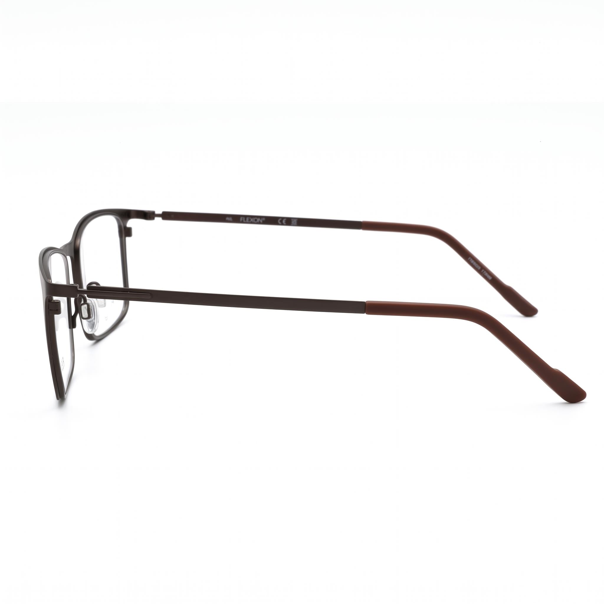 Monturas de gafas graduadas Flexon para hombre, color bronce mate y sepia, Photo 2