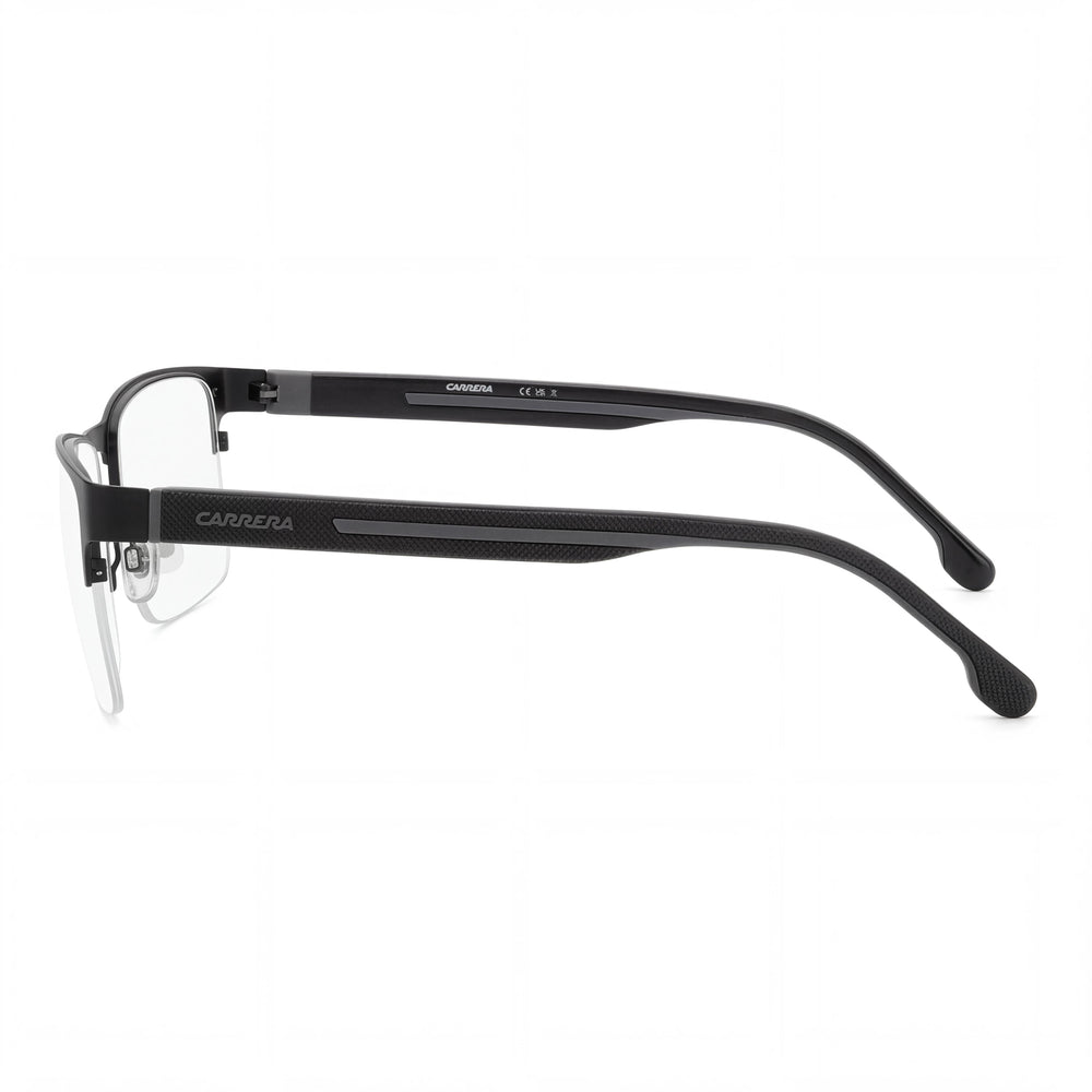 Carrera 8893 Gafas de sol casuales unisex de acero inoxidable, no polarizadas, negras y grises 58-18-145