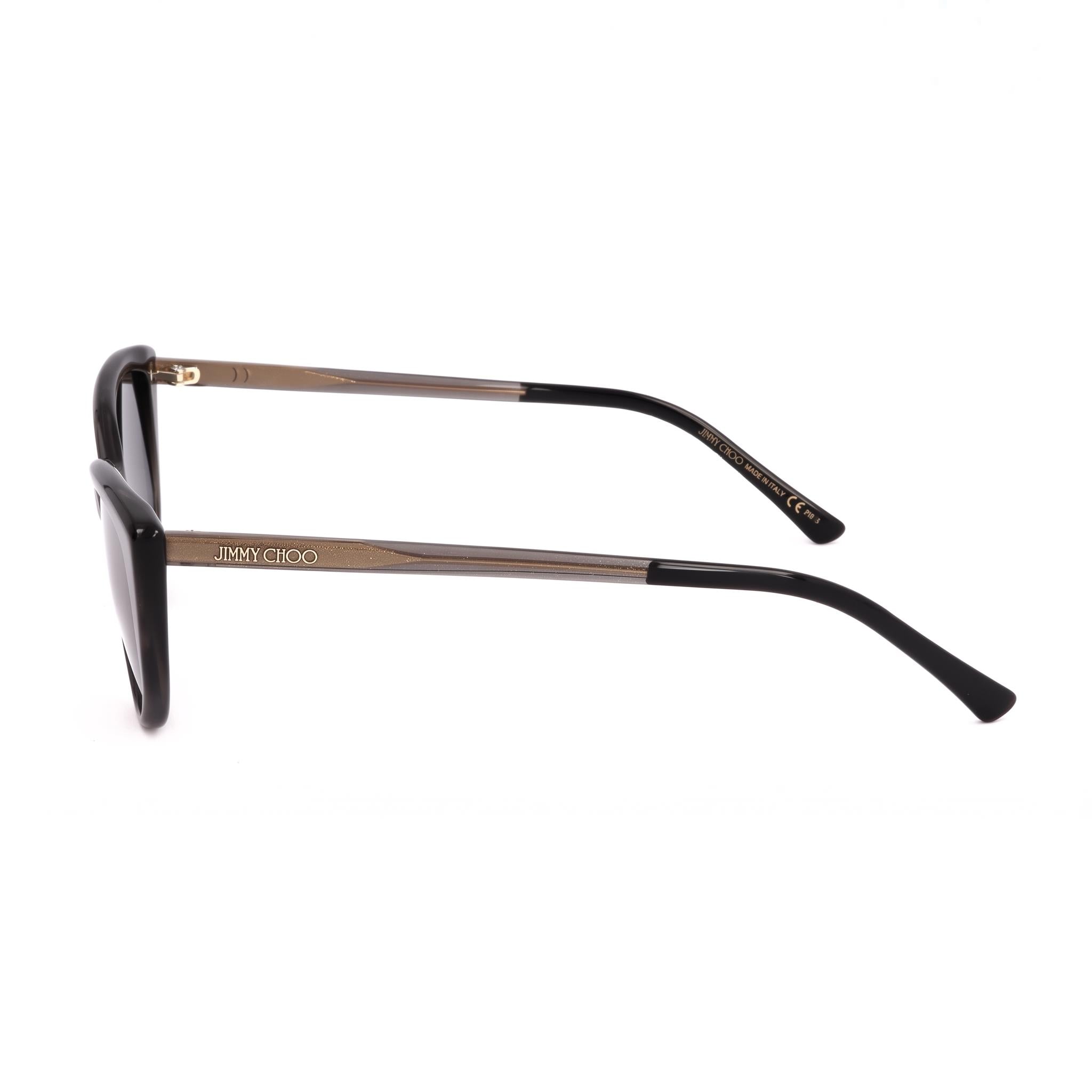 Jimmy Choo NADIA/S Cat Eye Women's Glitter Grey Plastic Frame UV Protected Sunglasses 56mm, Photo 3