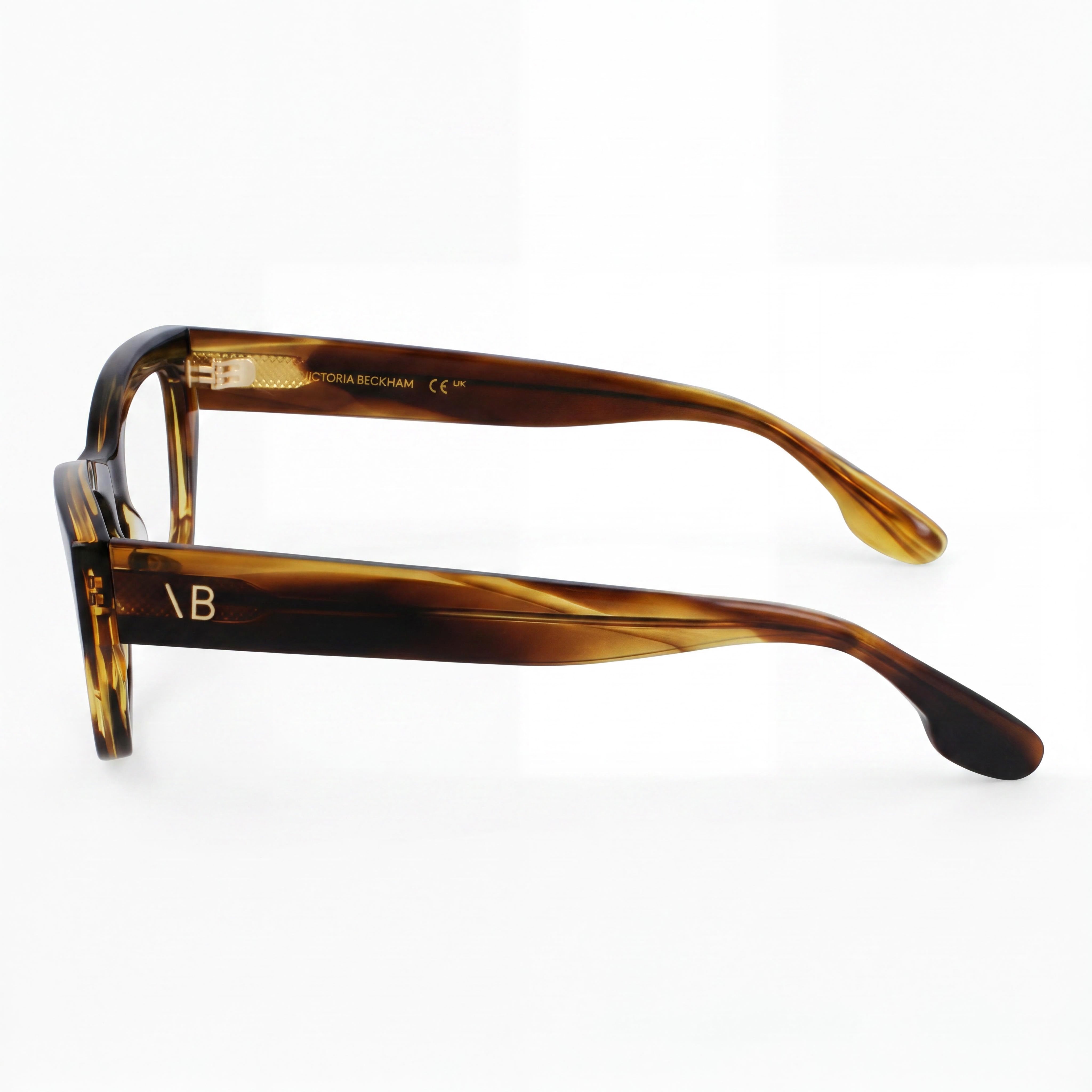 Victoria Beckham Vb2675 Striped Khaki Women's Optical Frames 53-17-140, Photo 2