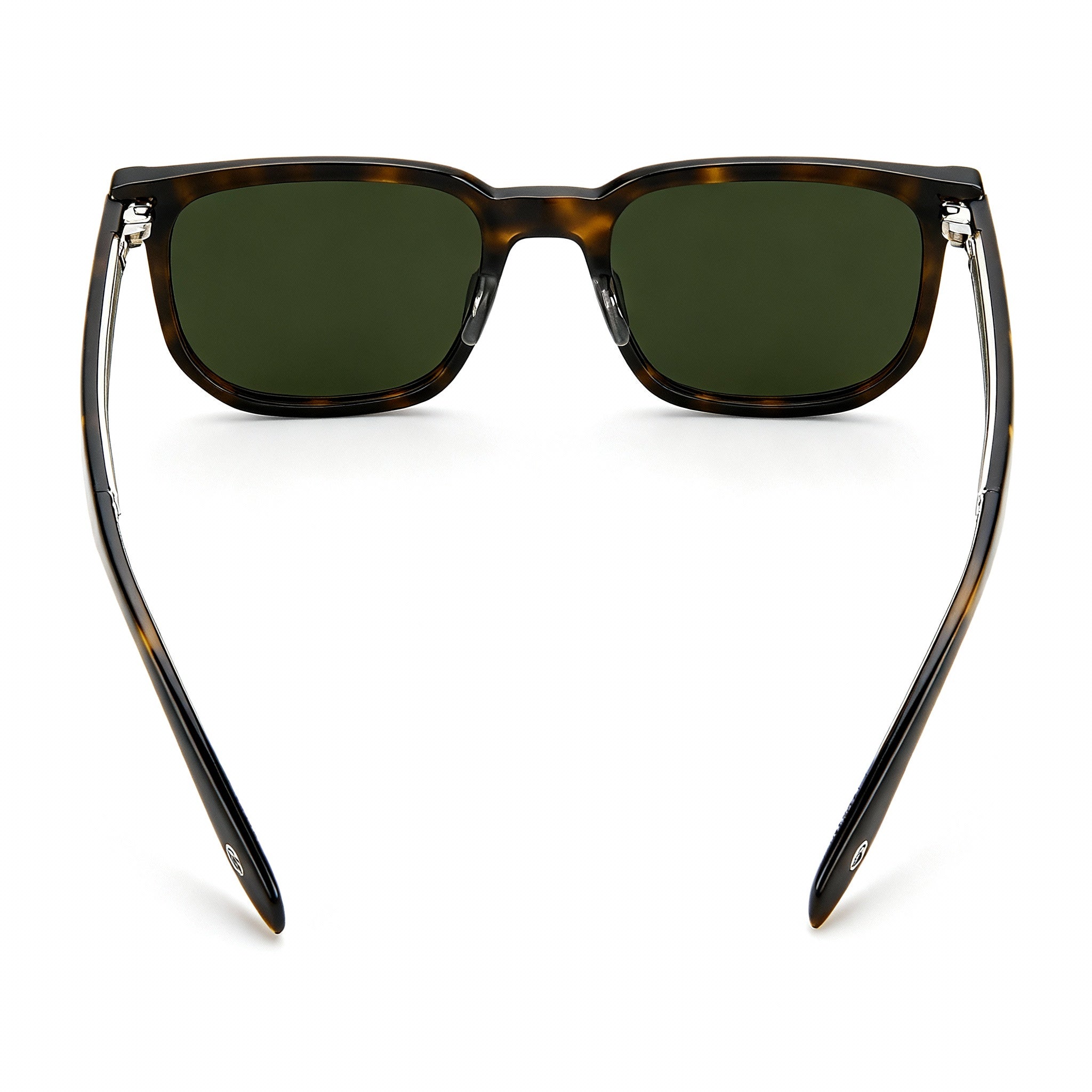 David Beckham Classic Men's Plastic Sunglasses, Havana Silver Green Frame, Green Non-Polarized UV Lenses, 54mm, Photo 3