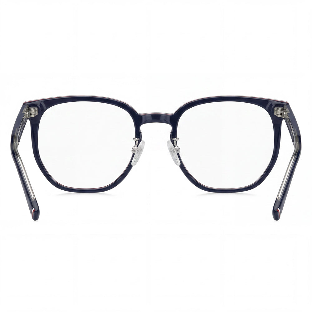 Tommy Hilfiger Men's Casual Optical Eyeglasses Frame, Multicolour Acetate Material, 53mm Lens